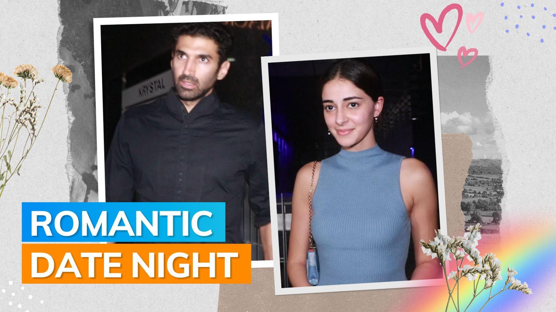 Rumoured couple Aditya Roy Kapur and Ananya Panday spotted on a dinner date; duo can’t stop blushing