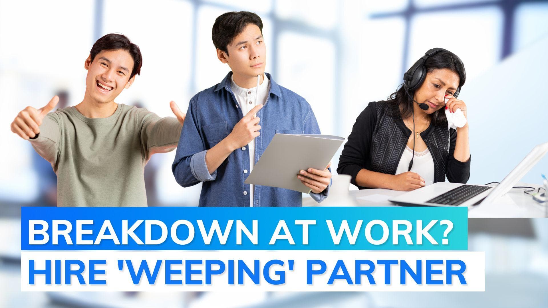 People are renting handsome men to wipe away their tears in Japan