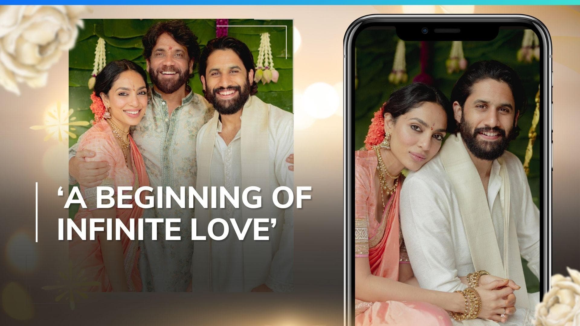 Naga Chaitanya and Sobhita Dhulipala are engaged; Nagarjuna shares pictures 