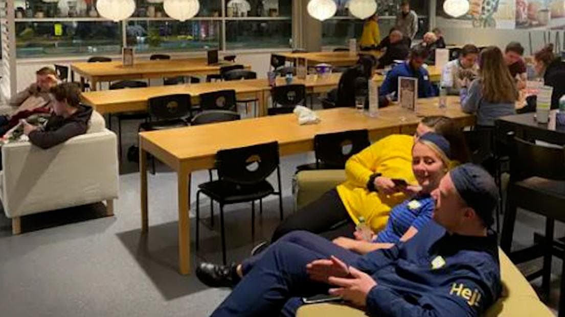 31 people stranded at IKEA store during snow storm, had ‘fun’ overnight stay