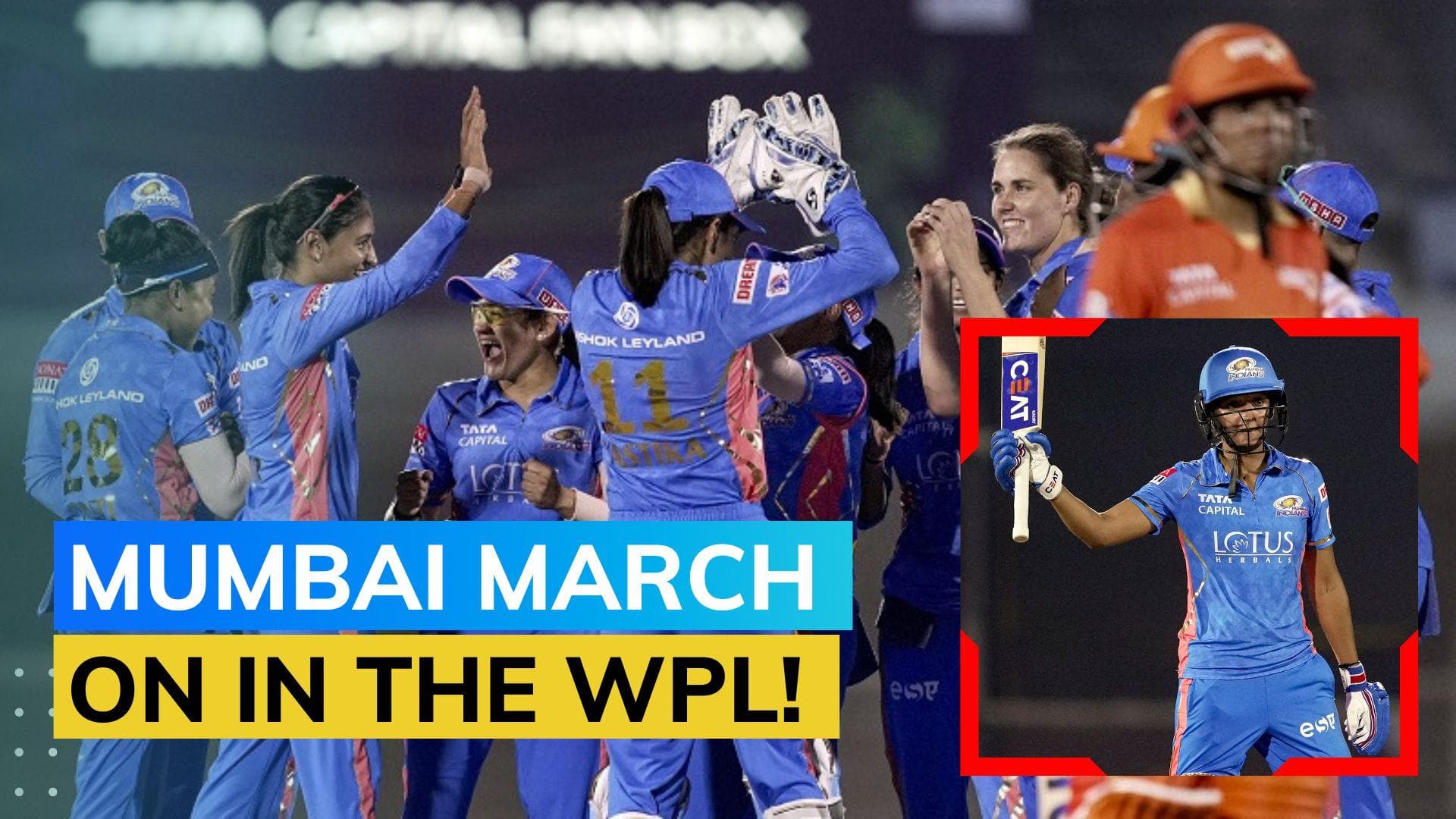 WPL 2023: Mumbai Indians do the double over Gujarat Giants with 55 run win