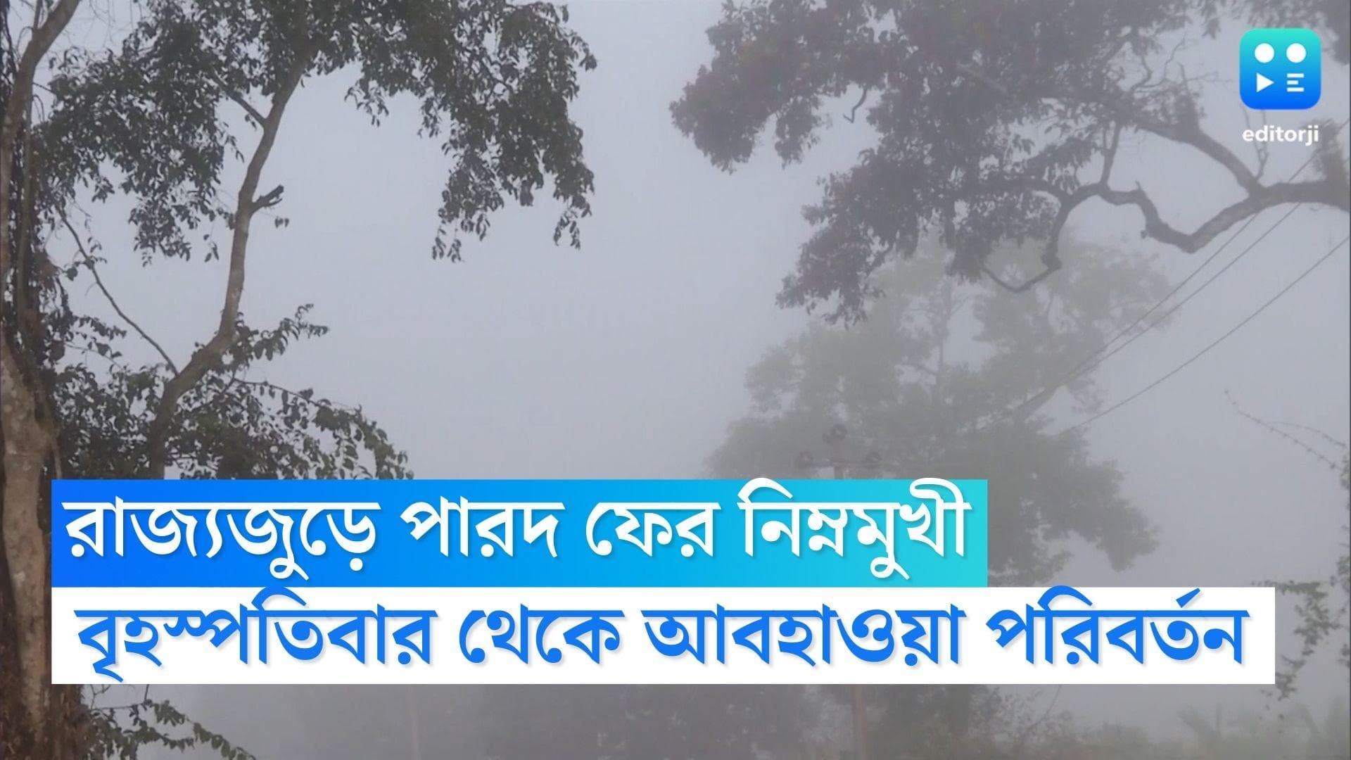 West Bengal Weather Update : রাজ্যজুড়ে ফের পারদ নিম্নমুখী, বৃহস্পতিবার থেকে আবহাওয়া পরিবর্তনের পূর্বাভাস