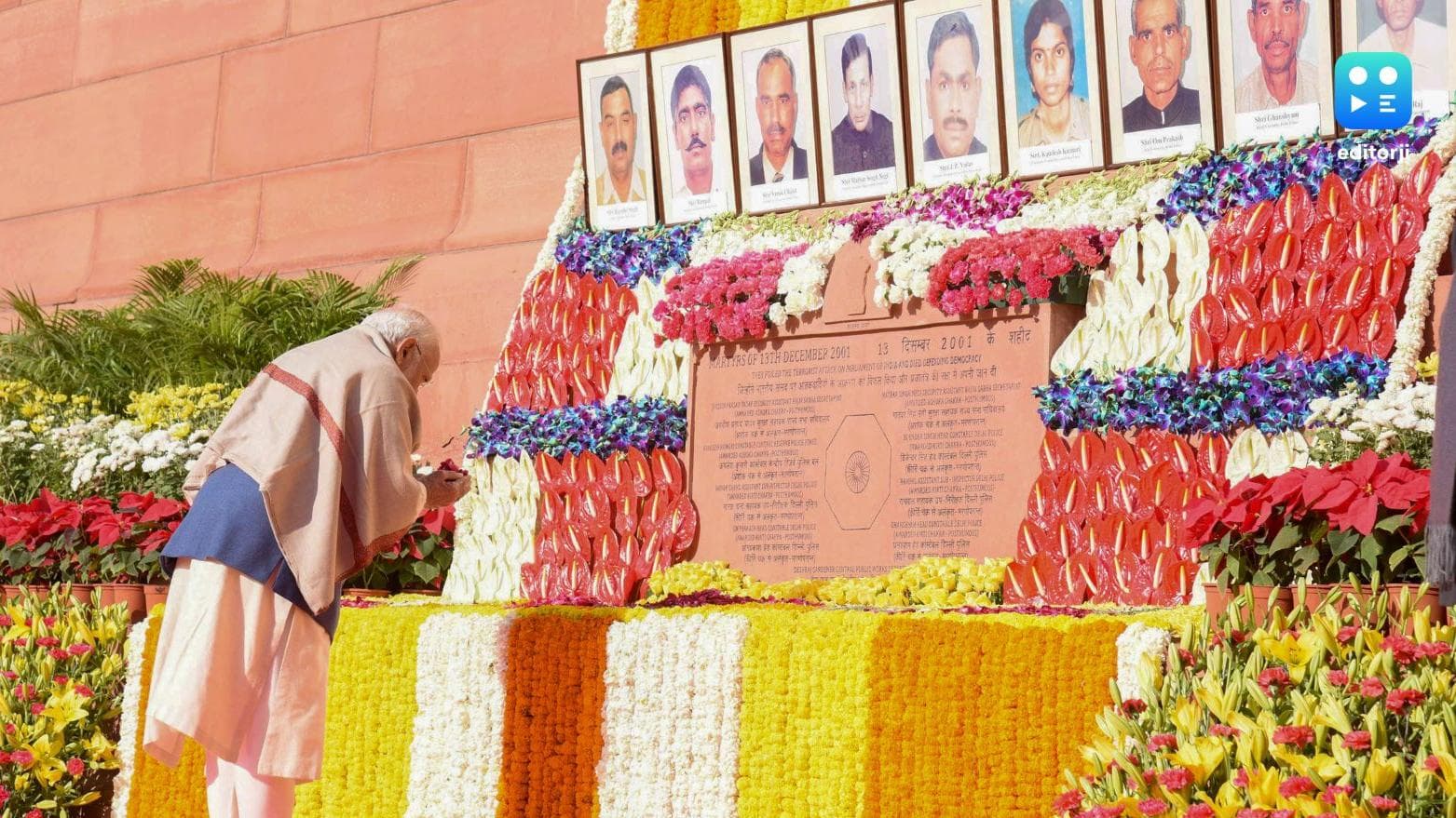 PM Modi pays tributes to Parliament attack victims