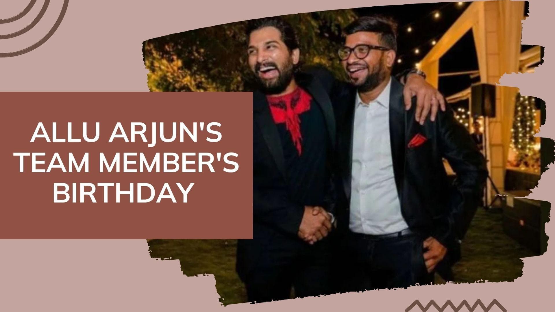 'Pushpa' superstar Allu Arjun celebrates his team member Sarath Chandra Naidu's birthday