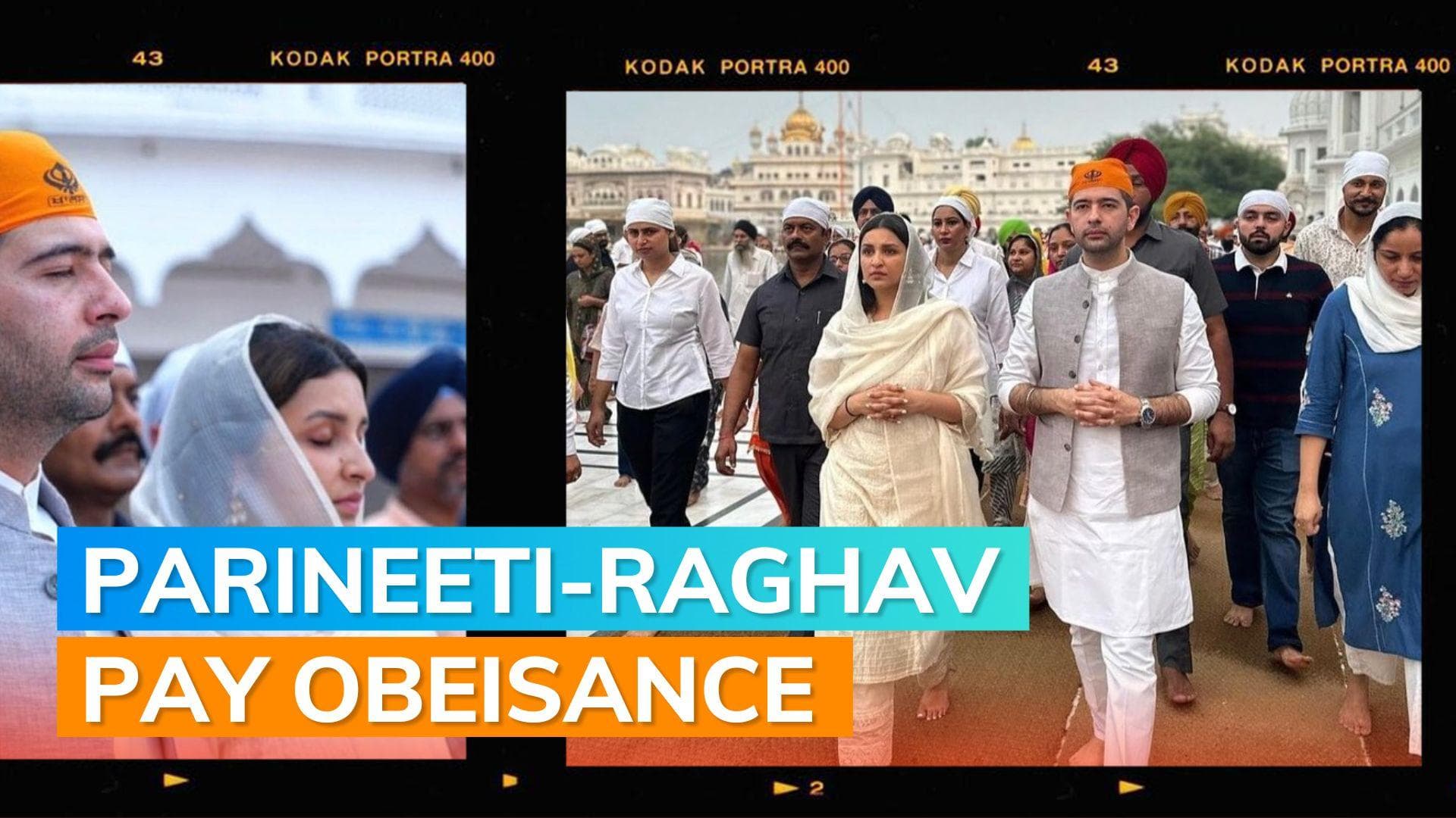 Parineeti Chopra and Raghav Chadha seek blessings at the Golden temple; see pictures