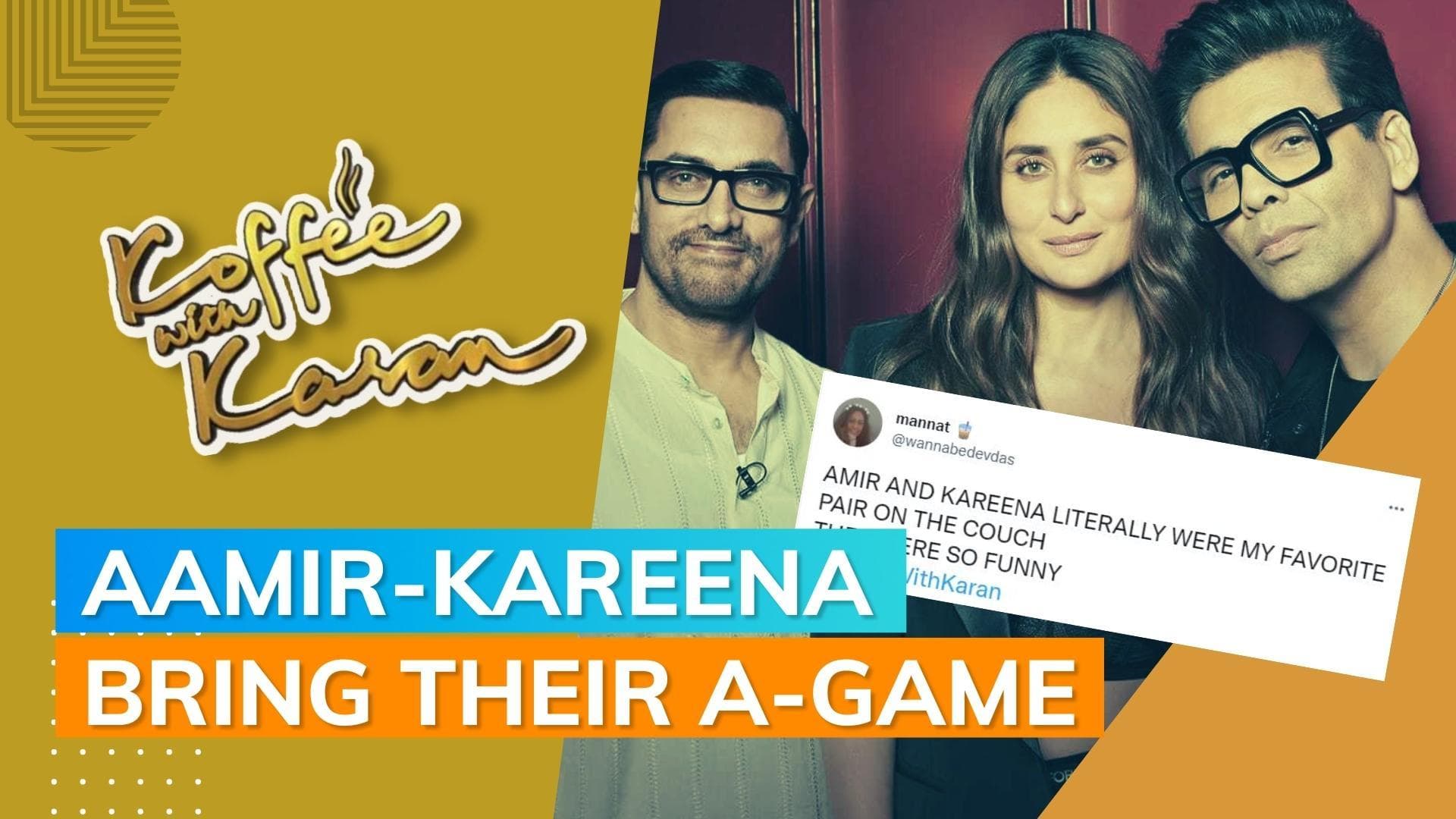 ‘Koffee With Karan 7’ Twitter reaction: Aamir Khan-Kareena Kapoor fire up the ‘koffee’ couch,impress fans