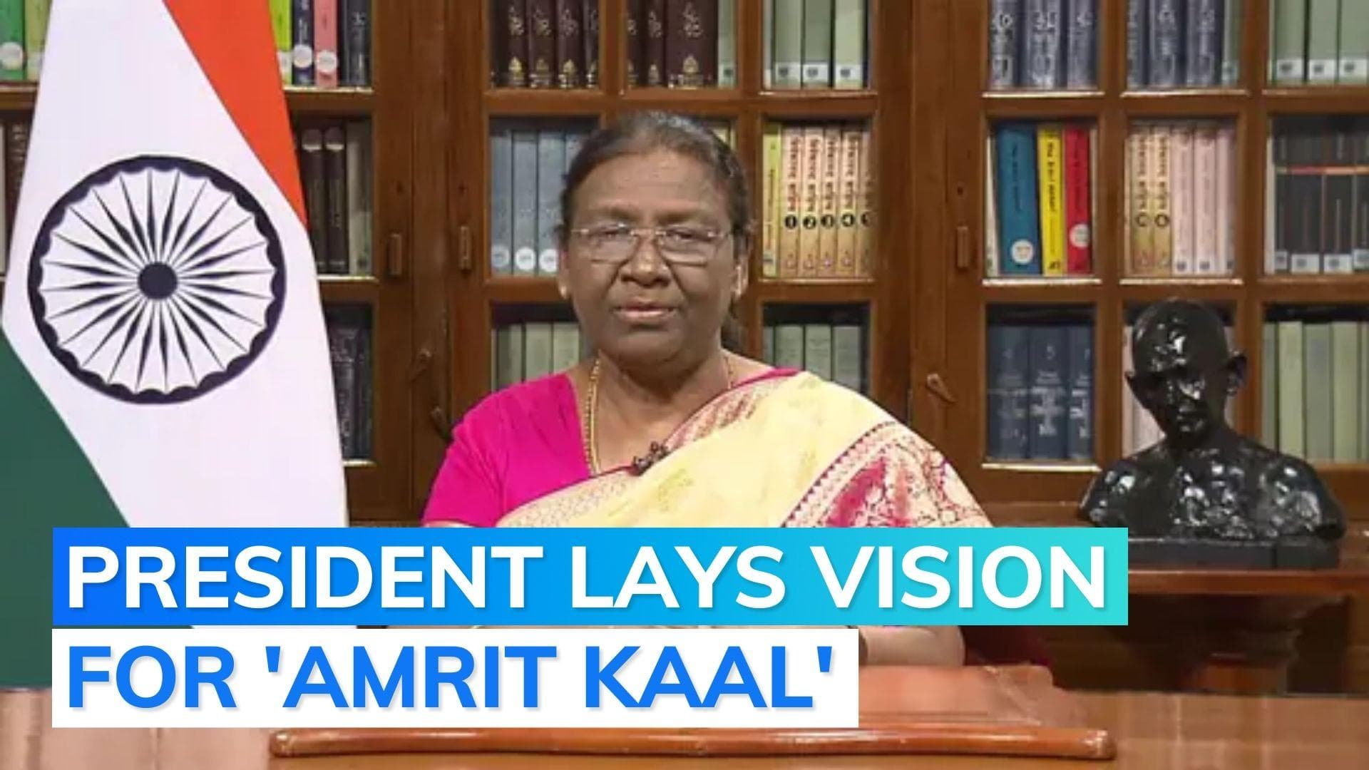 'Have to build Aatmnirbhar Bharat by 2047', says President Murmu at Parliament's customary address