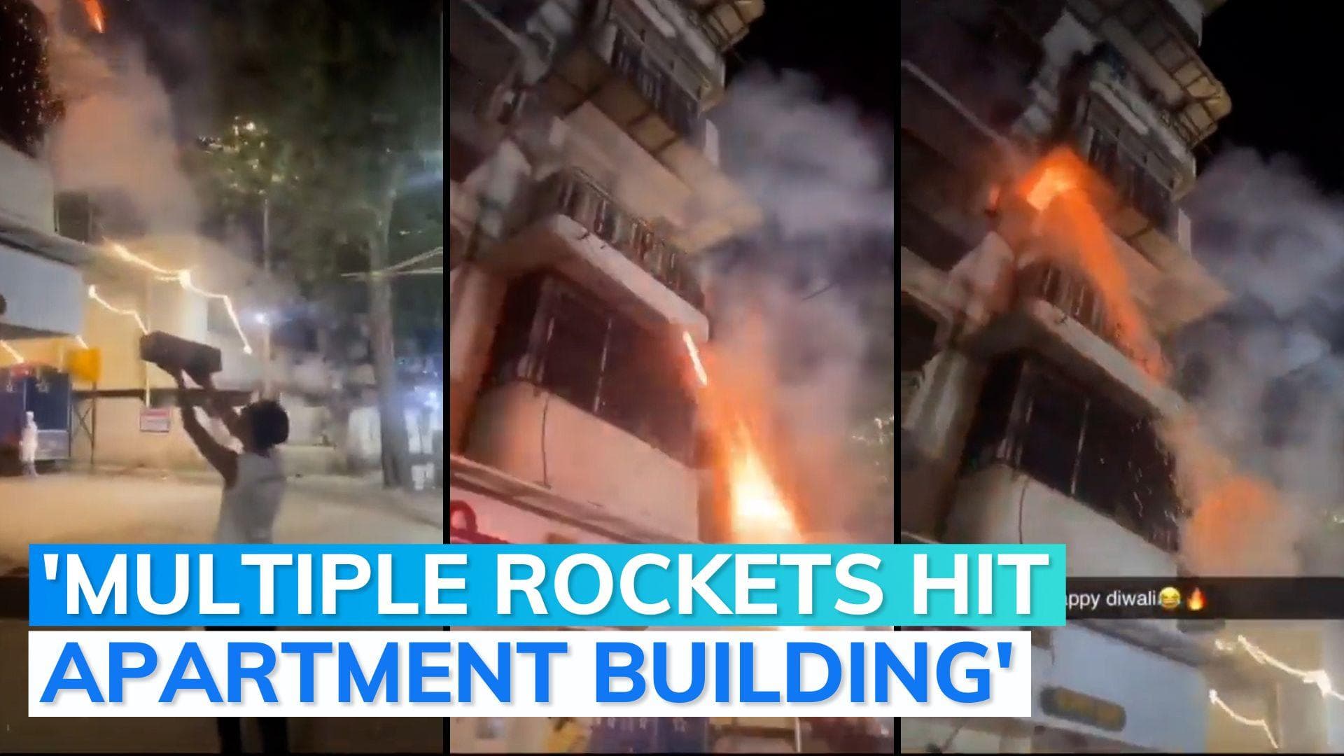 Man aims firecrackers at building; rockets hit windows, balconies; Thane police hunt for accused