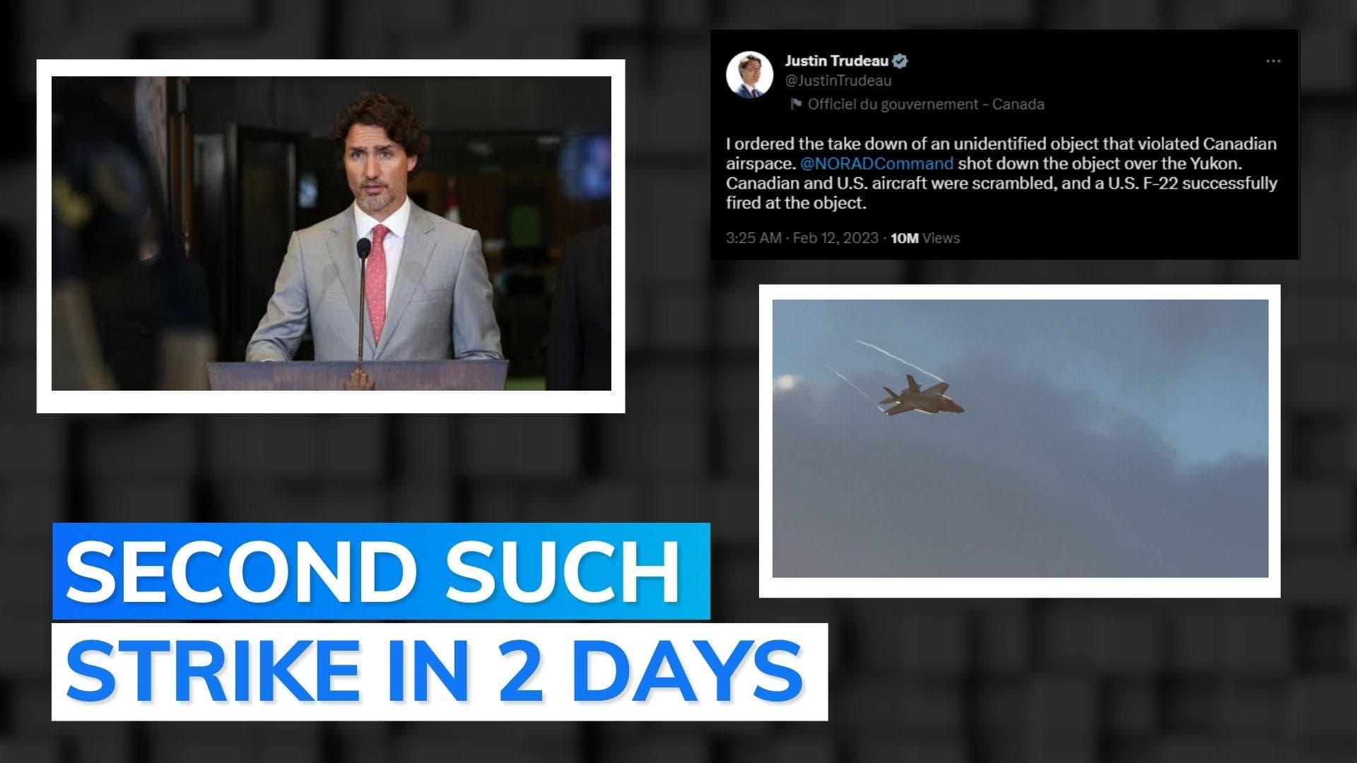 US jet shoots down new mystery 'object' over Canada: Justin Trudeau