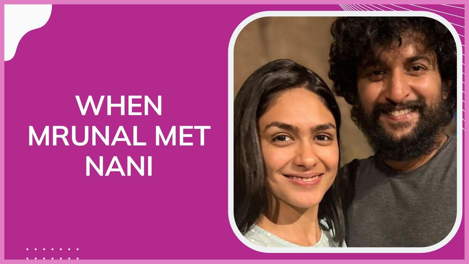 Mrunal Thakur has an accidental meeting with Nani, the original leading man of Jersey 