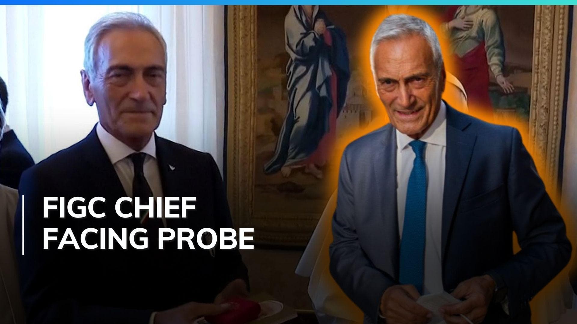 Italian football federation president Gabriele Gravina under investigation for embezzlement