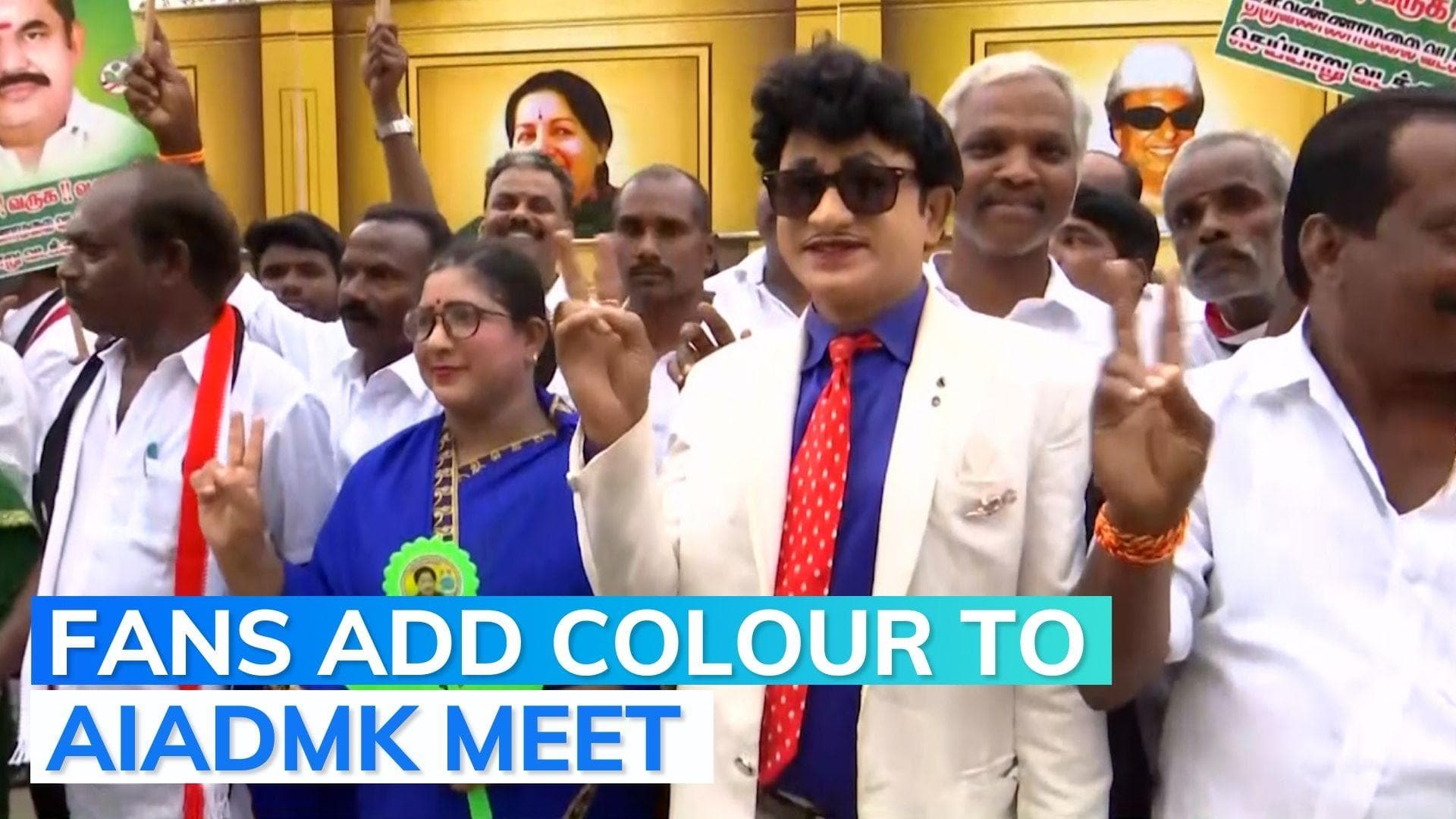 WATCH | Supporters dress up as Jayalalithaa and MGR ahead of crucial AIADMK meet