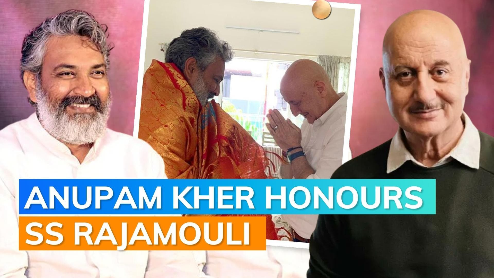 SS Rajamouli welcomes Anupam Kher in Hyderabad, actor praises his simplicity and humility