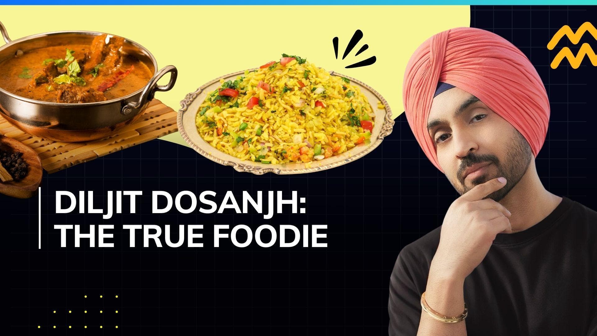 Amar Singh Chamkila star Diljit Dosanjh loves poha & butter chicken. Here are his other favourites