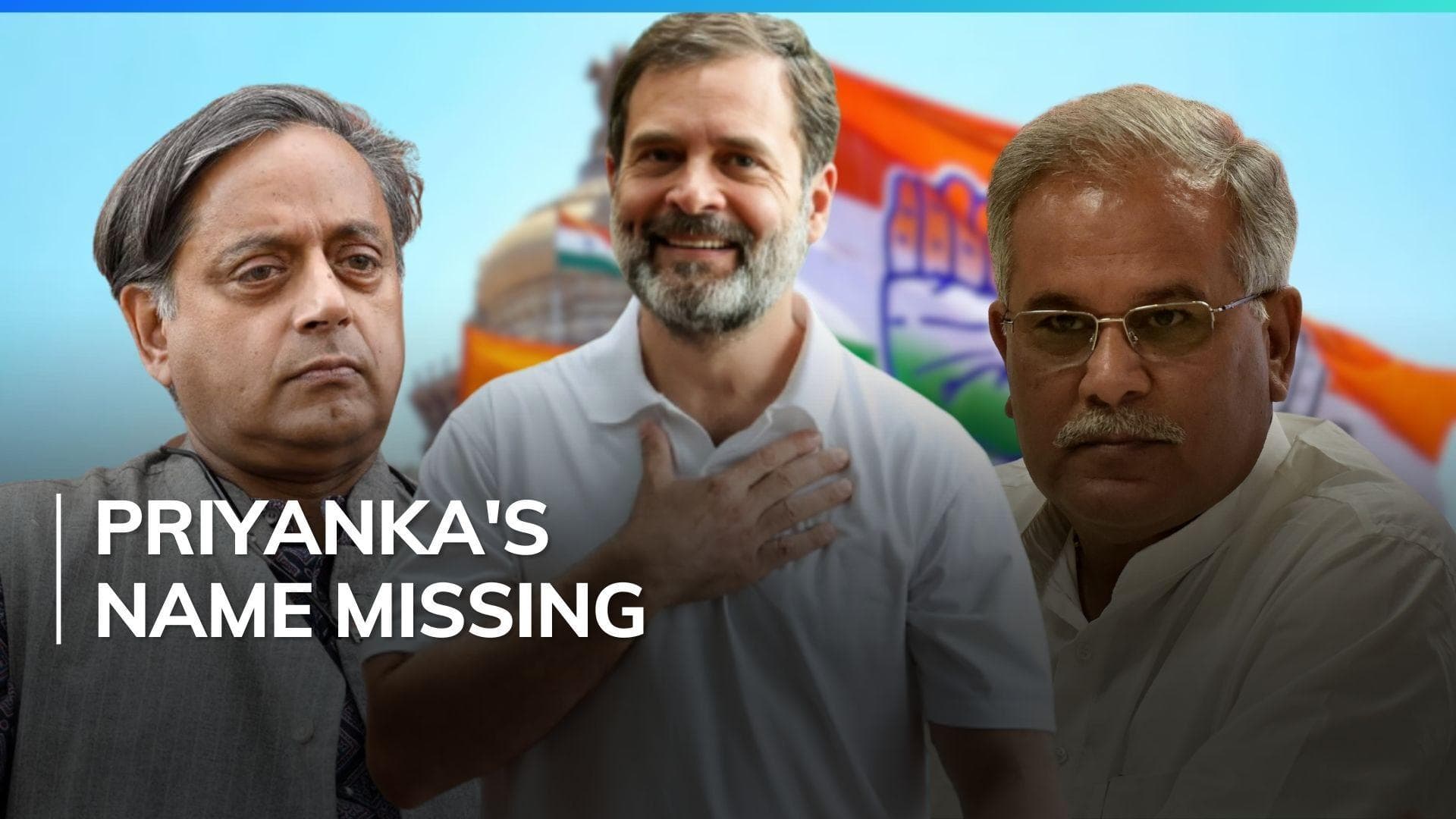 Congress first candidate list for LS polls: Rahul from Wayanad, Tharoor Thiruvananthapuram