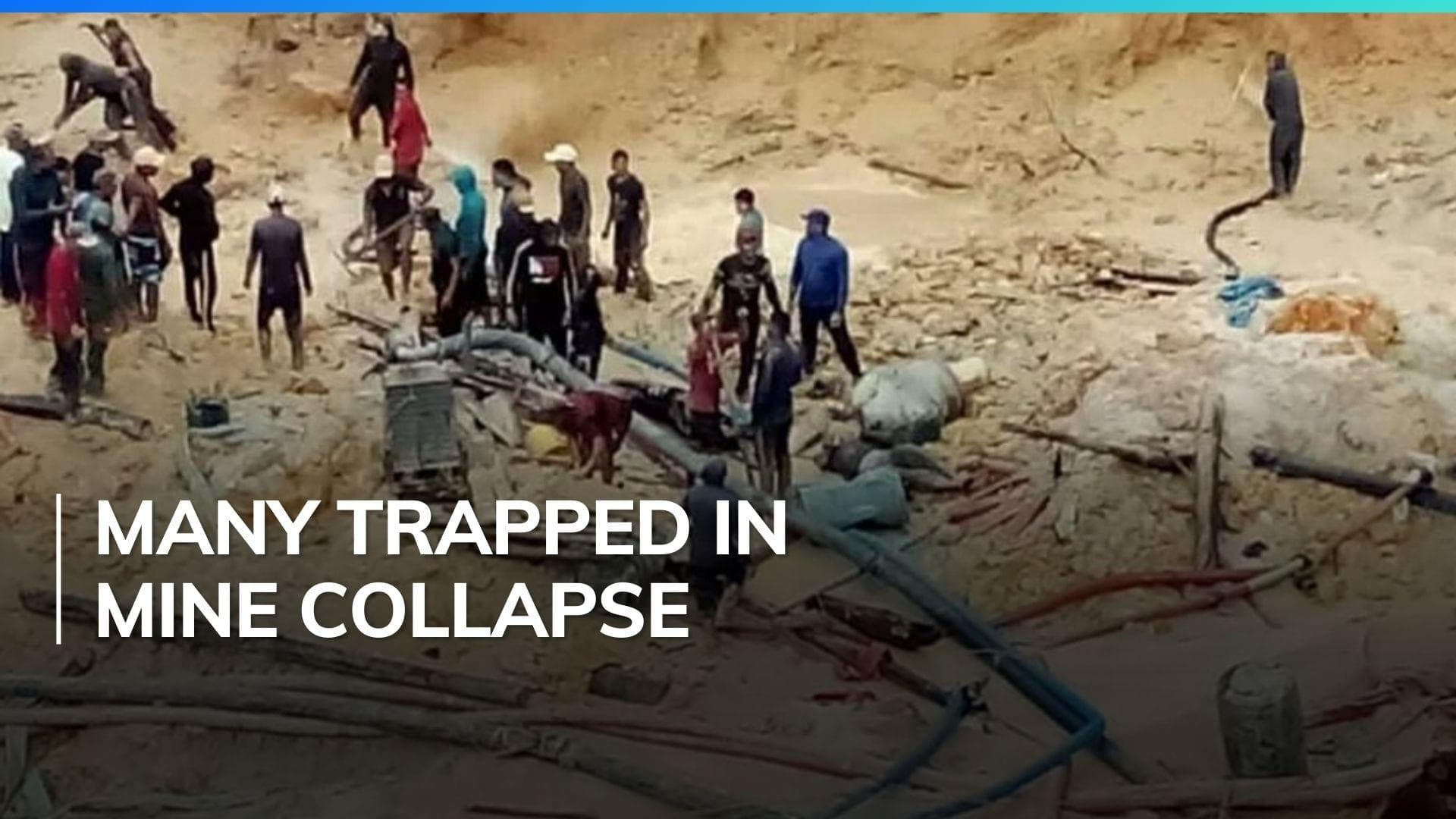 14 dead in collapsed illegal open-pit gold mine in Venezuela