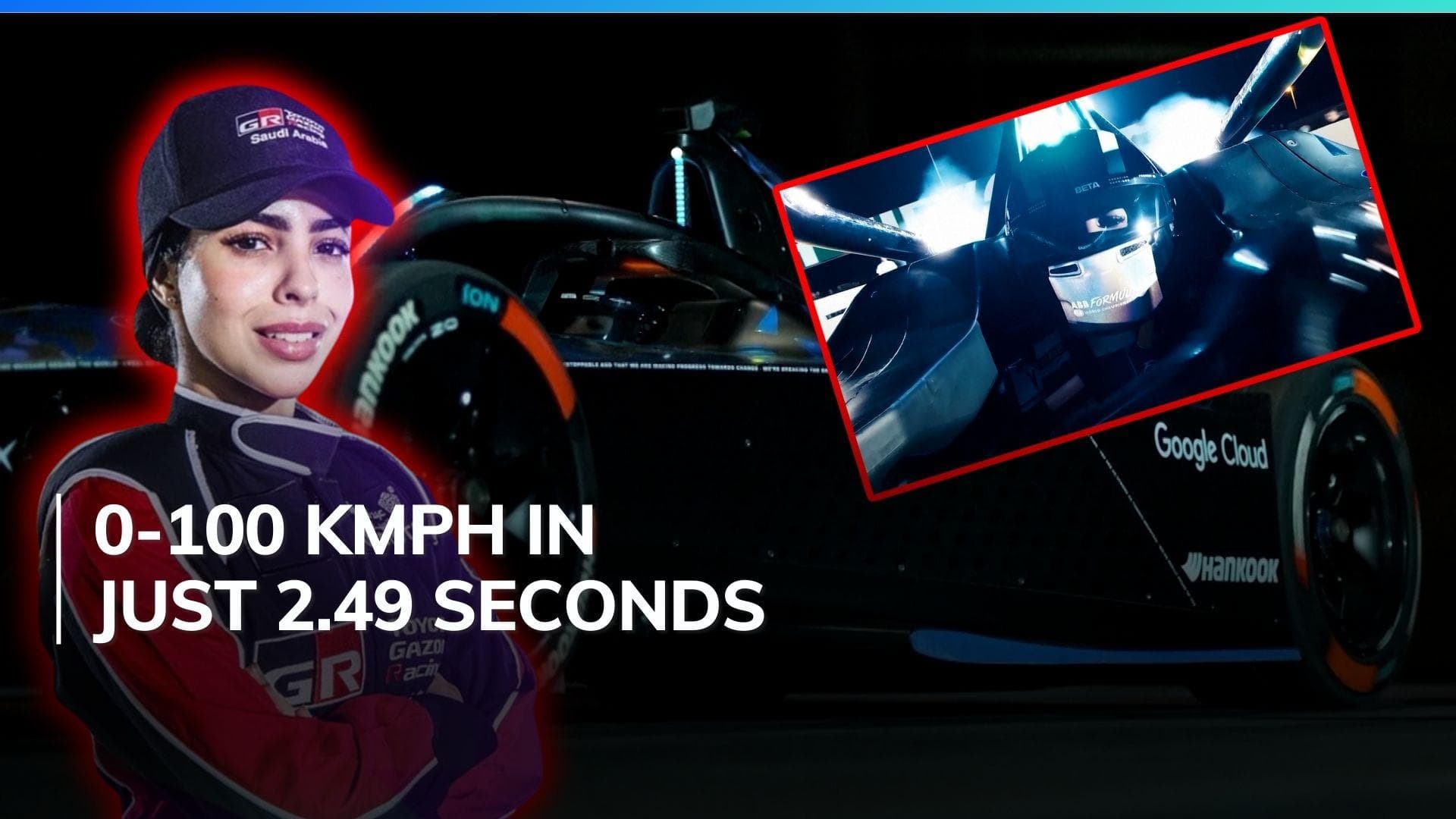 Watch: Saudi Arabian female racer Reem Al Aboud breaks world record in Formula E car