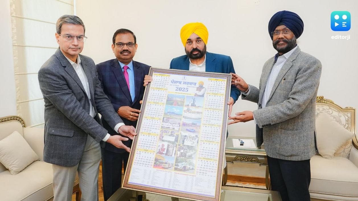 CM Bhagwant Mann releases diary and calendar of the Punjab government for the year 2025