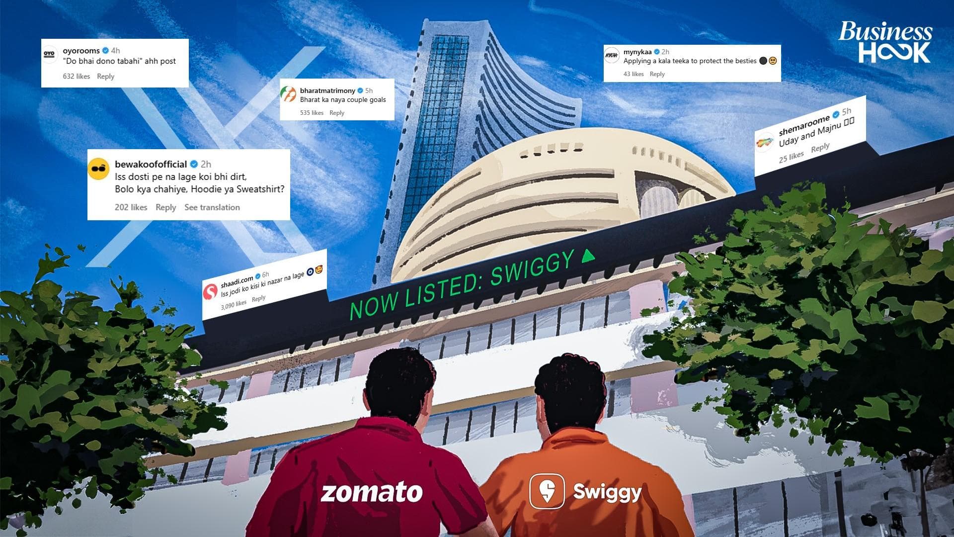 Swiggy Listing: Brands Join Zomato’s Congratulatory Post in Creative Celebration!