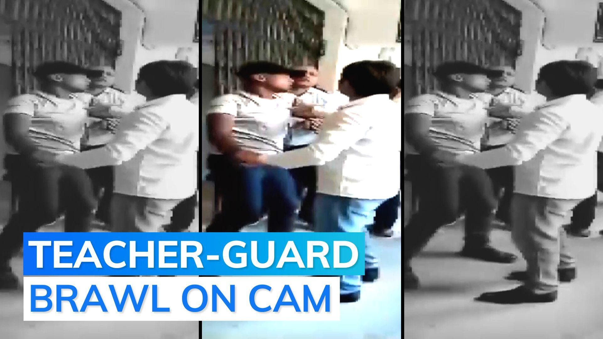 WATCH: Delhi teacher thrashes guard in viral video