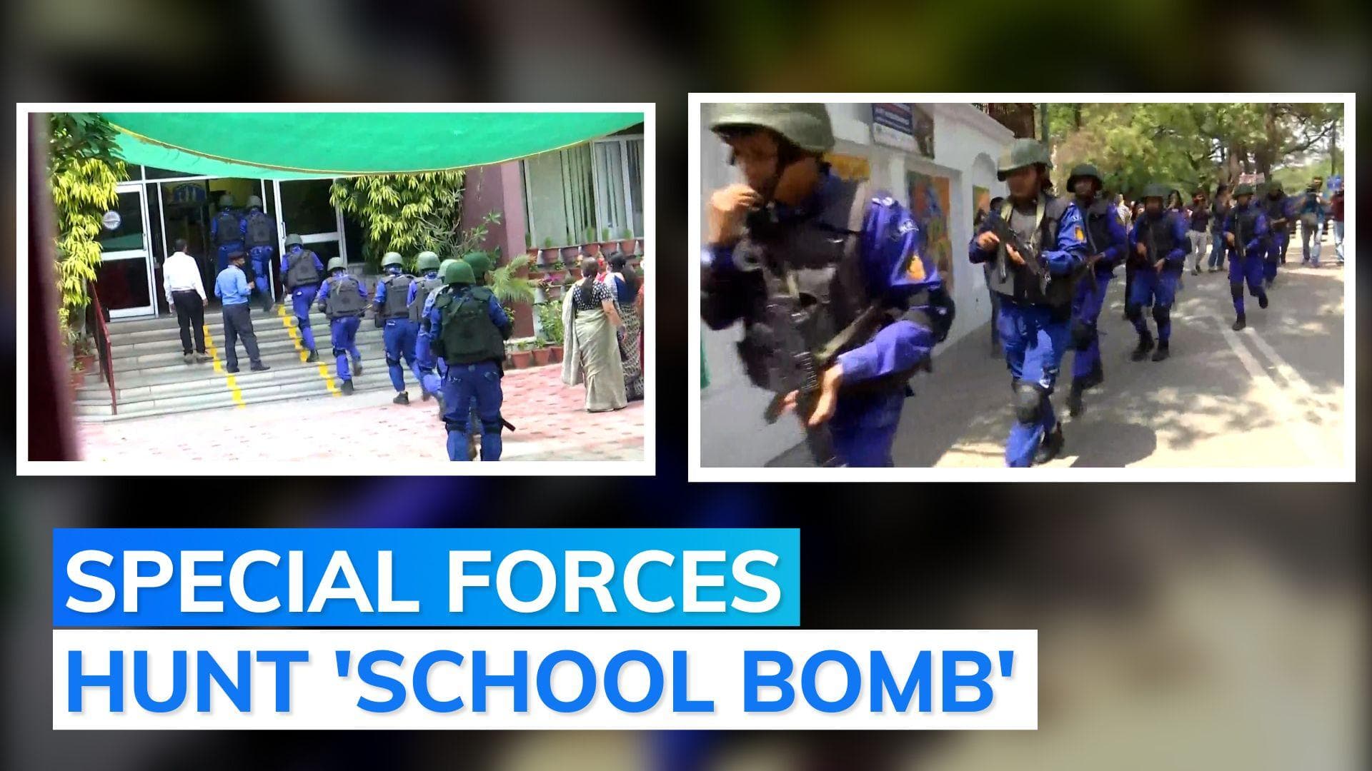 Watch: SWAT team reaches Delhi school after bomb threat