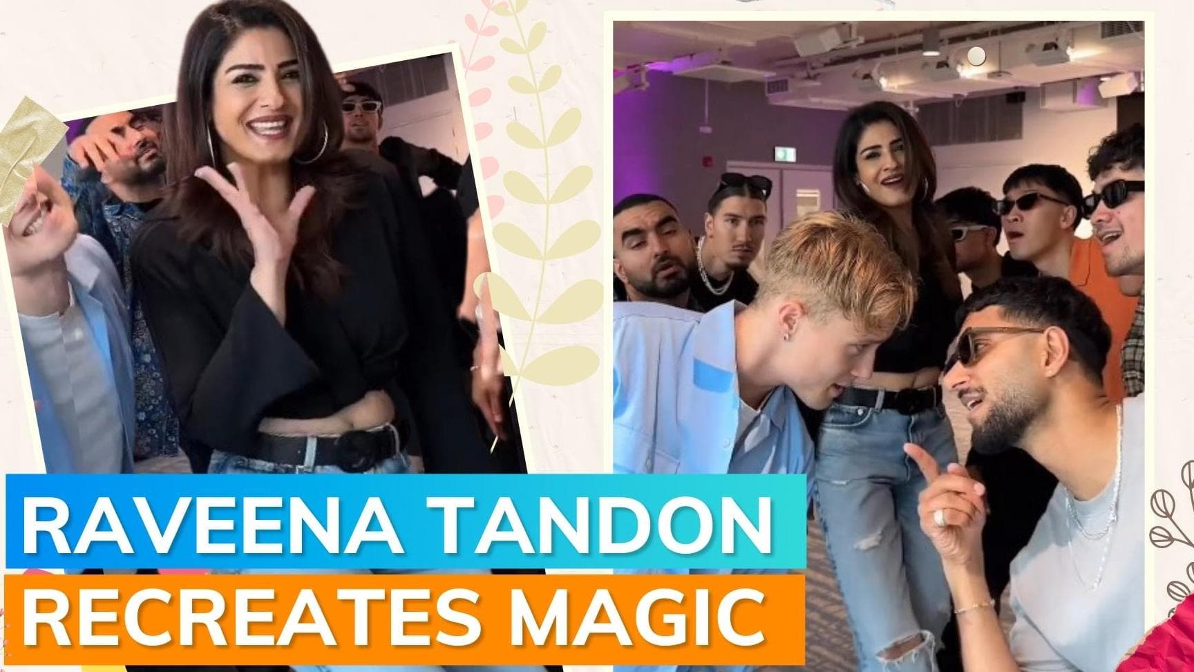 Watch: Raveena Tandon grooves on 'Tip Tip Barsa Paani' with Quick Style in viral video