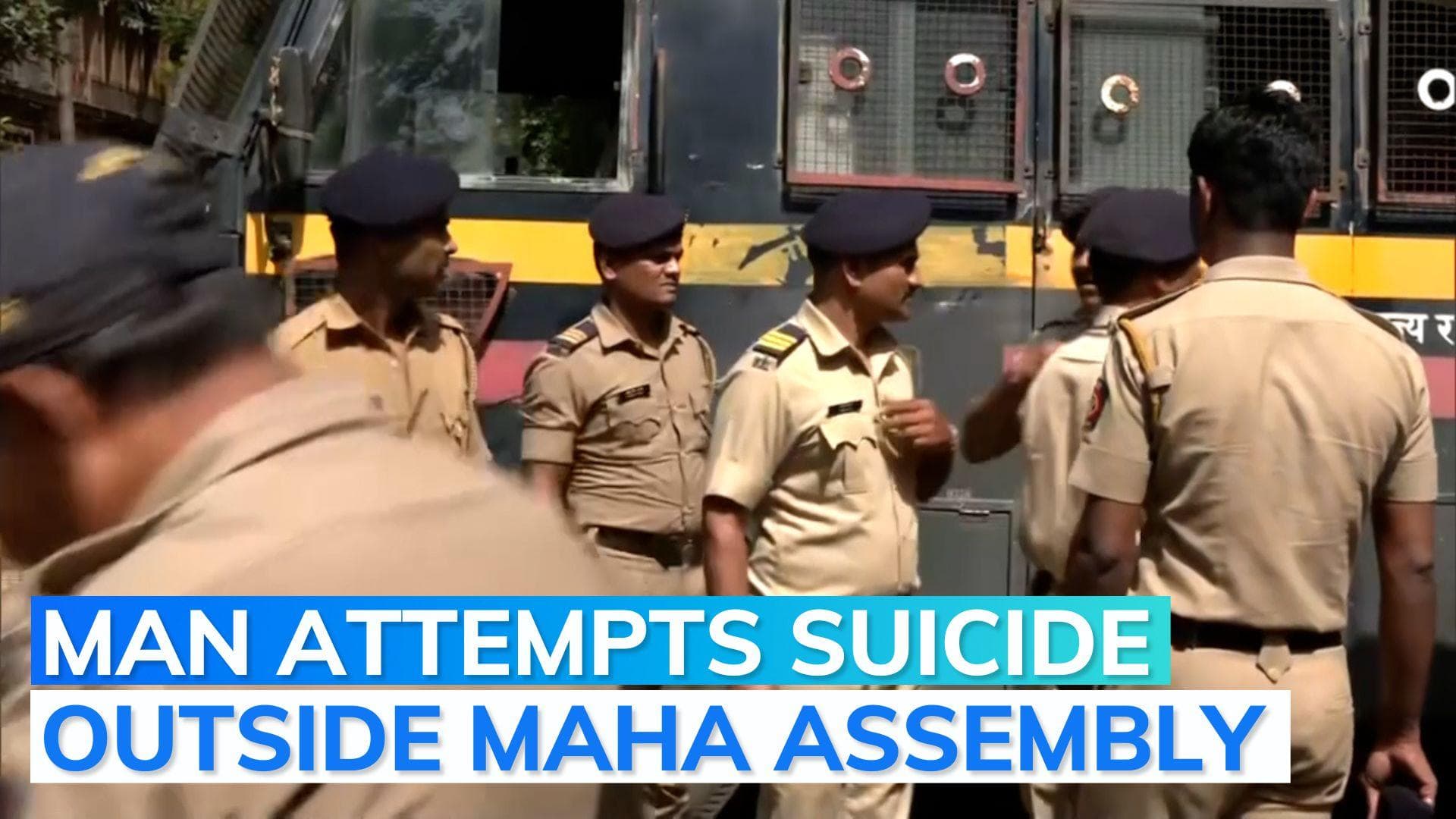 Man claiming to be a farmer sets himself on fire outside Maharashtra Assembly