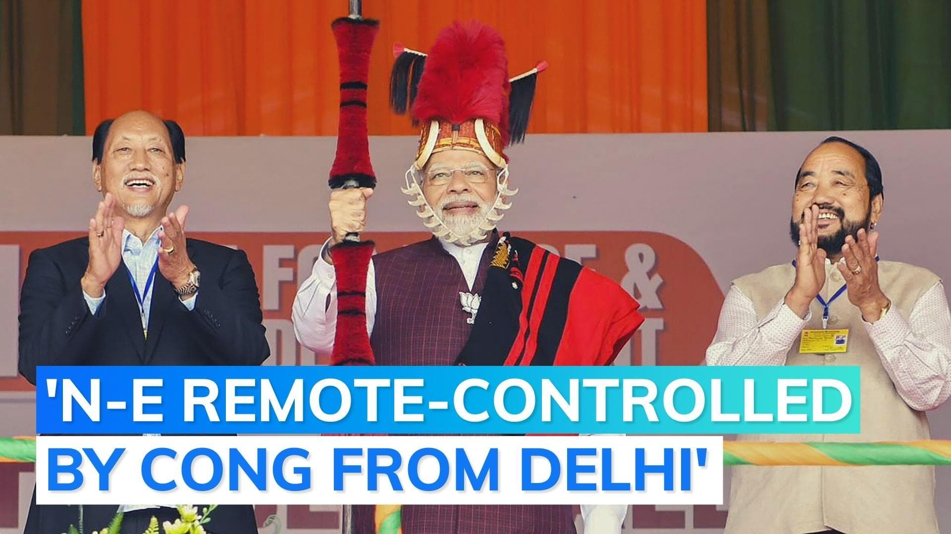 Watch: PM Modi's 'ATM'; 'get votes and forget' jibes at Congress at Nagaland poll rally