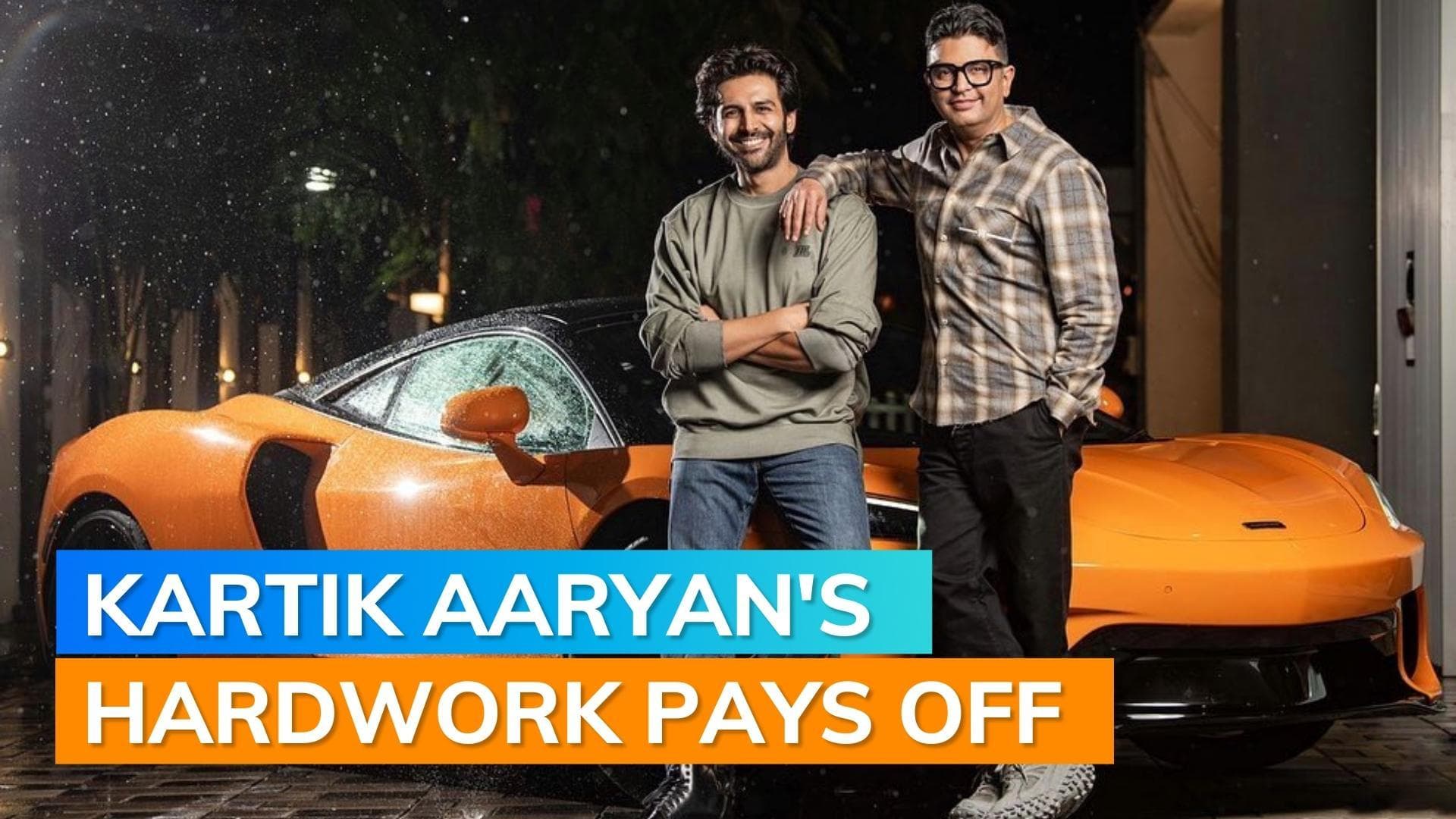 ‘Bhool Bhulaiyaa 2’s star Kartik Aaryan gifted India's first GT, Orange McLaren by Bhushan Kumar
