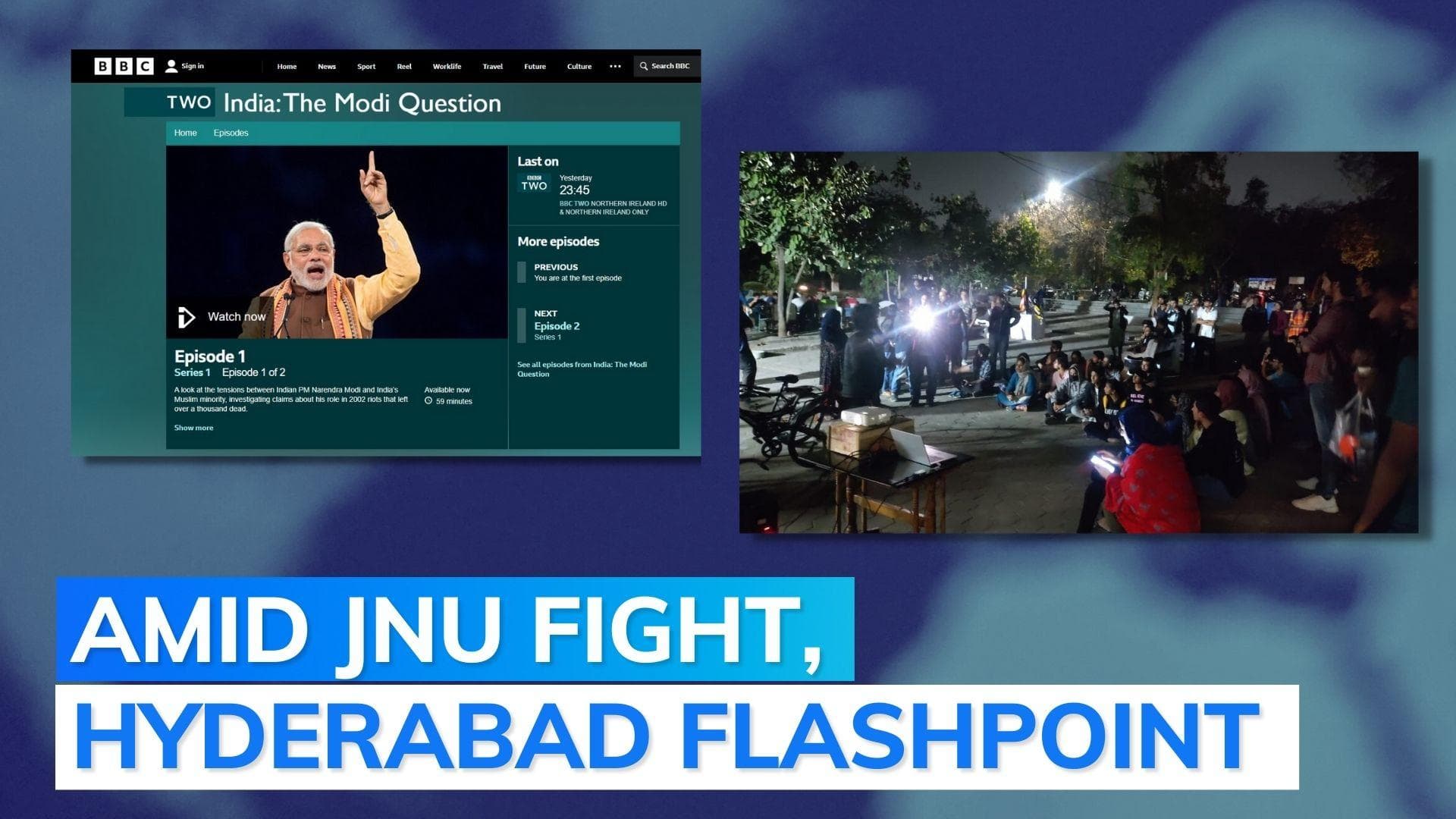 BBC's Modi documentary screened at Hyderabad university; 'no permission' says admin, as ABVP complains