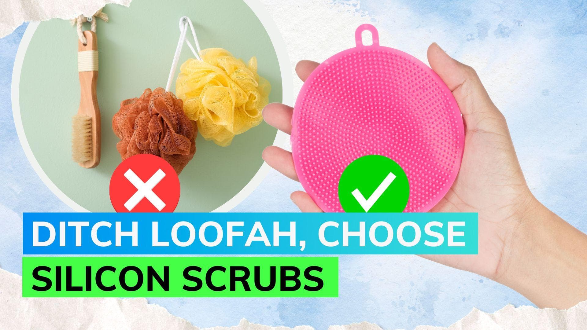 Upgrade your shower routine: Say goodbye to loofahs with these hygienic alternatives