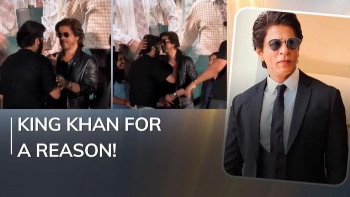   Shah Rukh Khan comforts emotional fan at 'Dunki' special meet, viral video wins hearts 