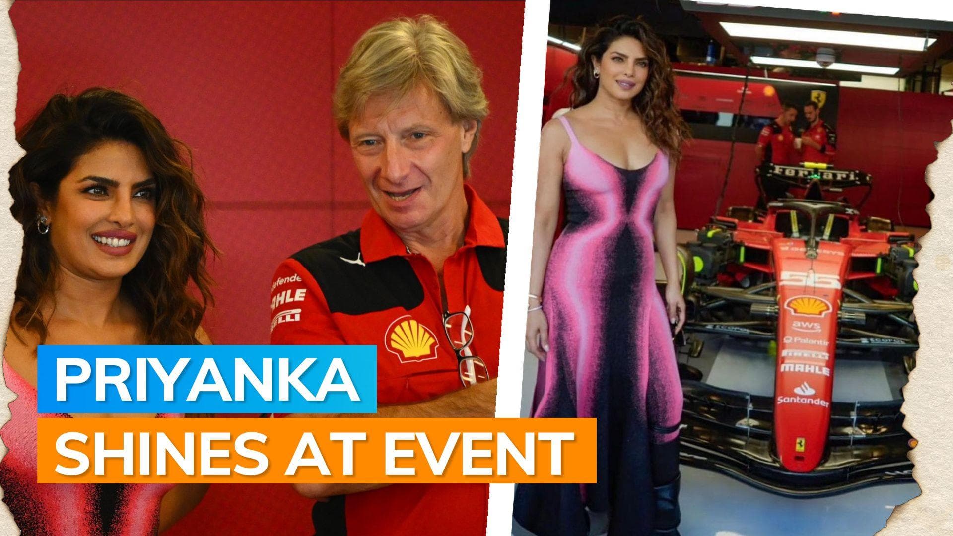 Priyanka Chopra connects with Orlando Bloom, Chris Hemsworth at F1 Abu Dhabi GP; see pics