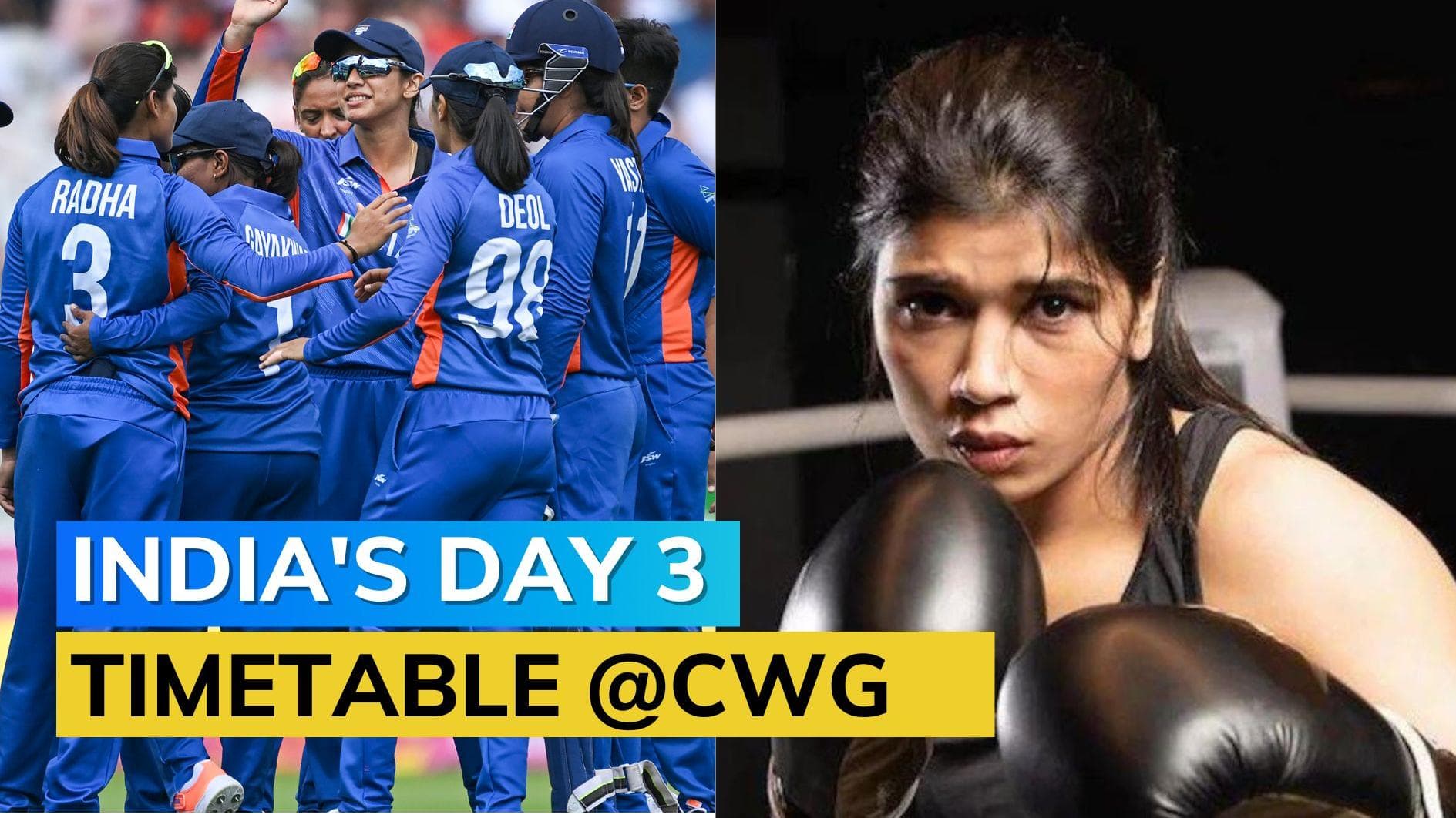 CWG India Day 3 full schedule: IND vs PAK cricket, Hockey, Boxing, Weightlifting, Squash