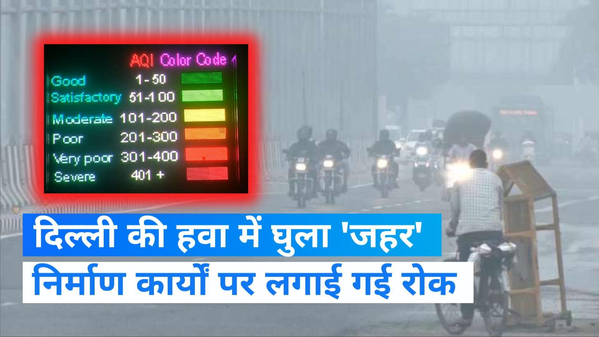 Air Pollution: दिल्ली-NCR में गंभीर श्रेणी में वायु गुणवत्ता, CAQM ने निर्माण गतिविधियों पर लगाई रोक