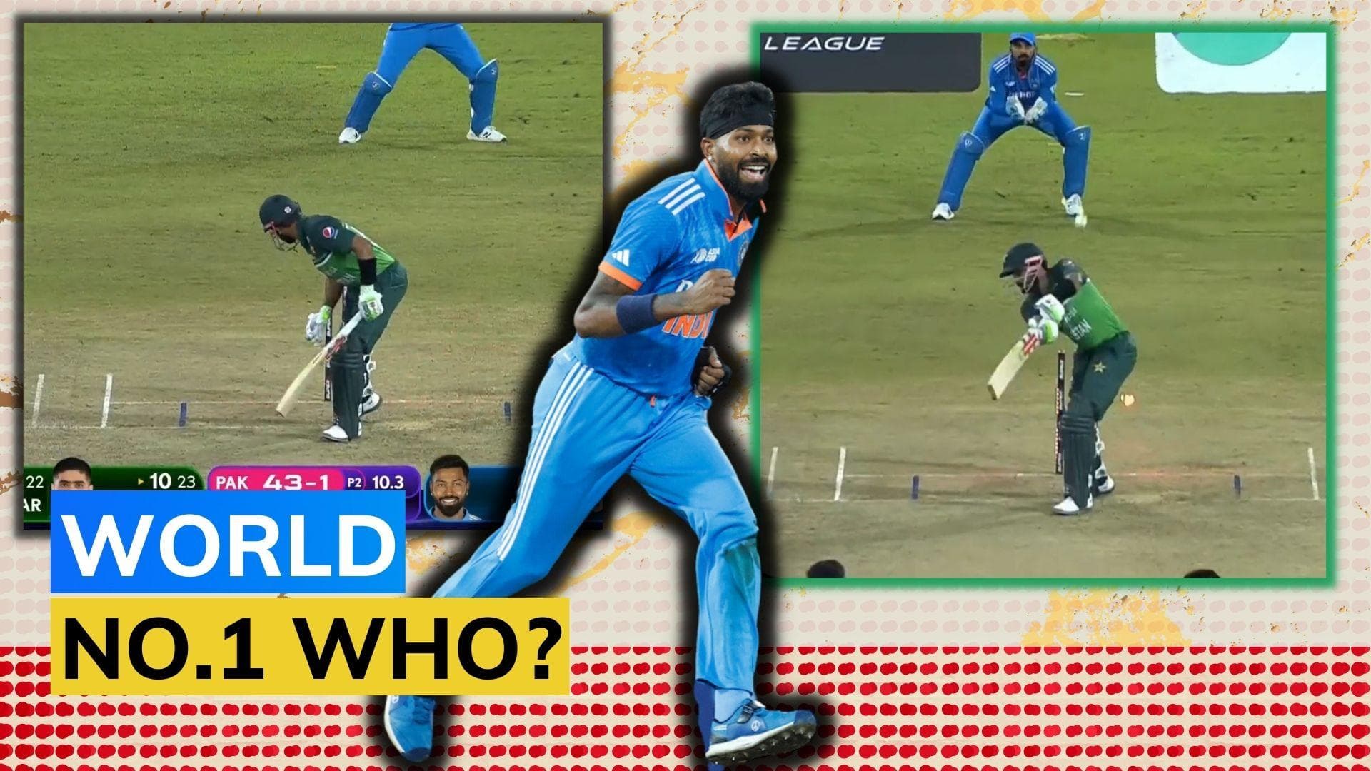 Watch! Hardik Pandya cleans up Babar Azam with a dream delivery