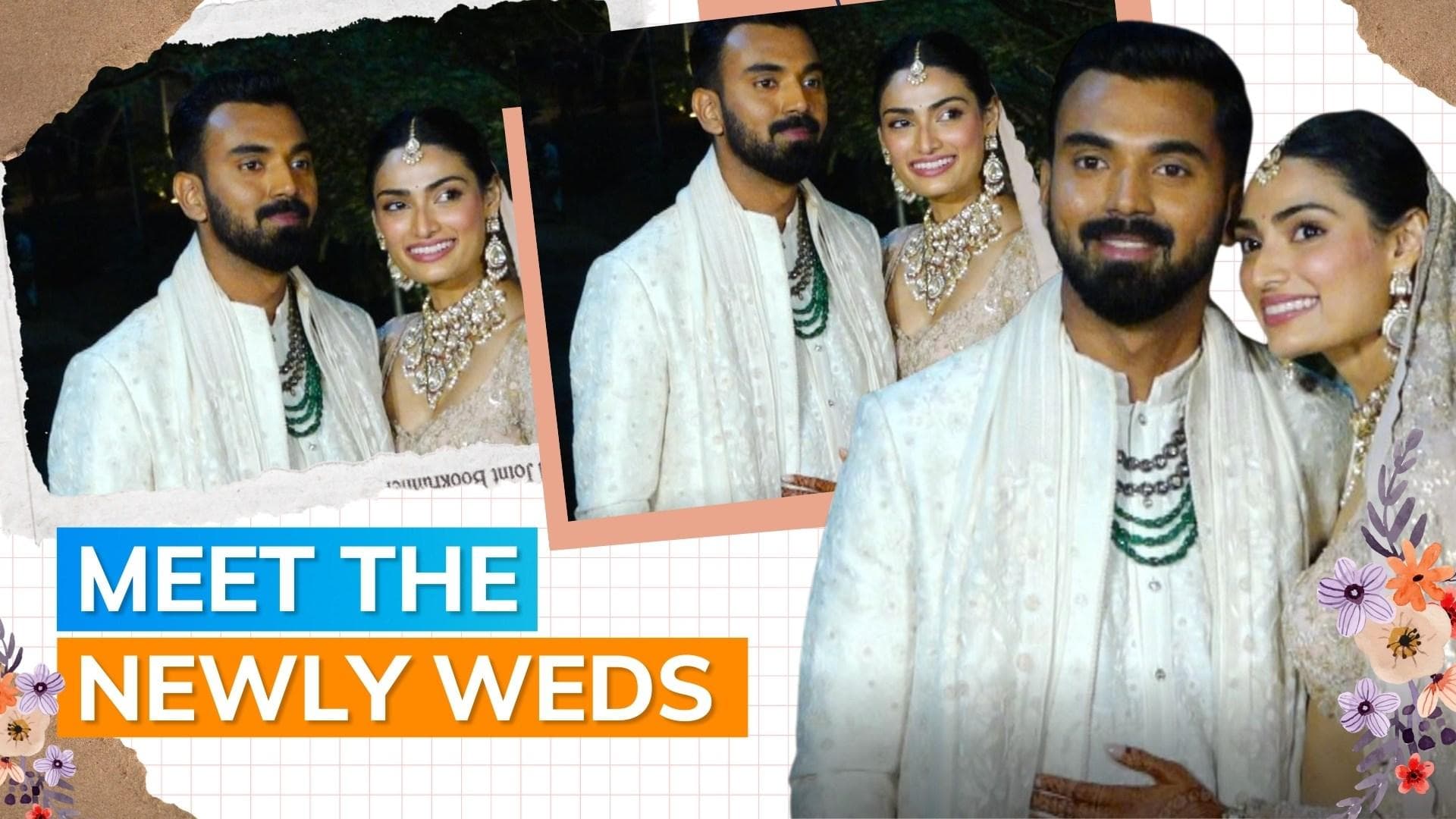 Athiya Shetty and KL Rahul’s first appearance as Mr and Mrs; couple poses for the paparazzi