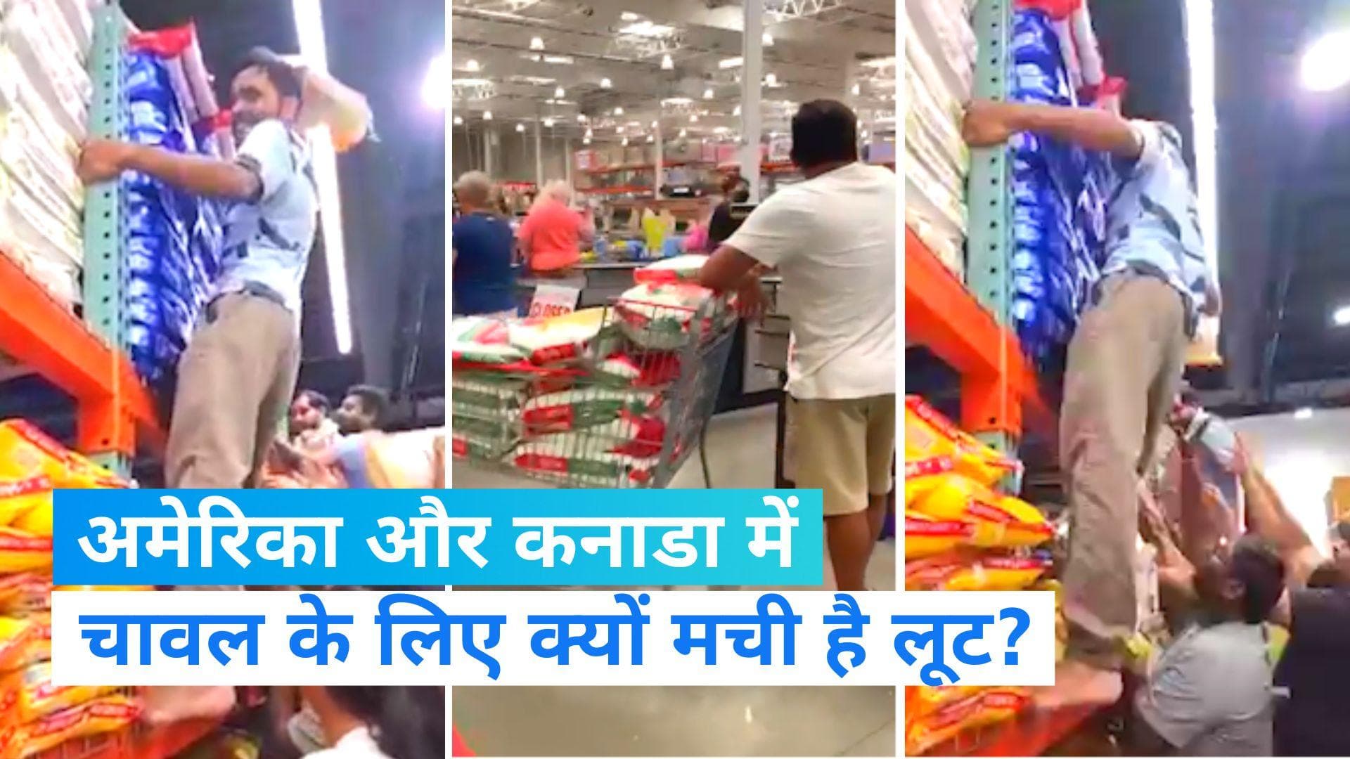 India Rice Export Ban: चावल बैन से क्यों घबराए अमेरिका और कनाडा में लोग, शॉपिंग मॉल में मची लूट