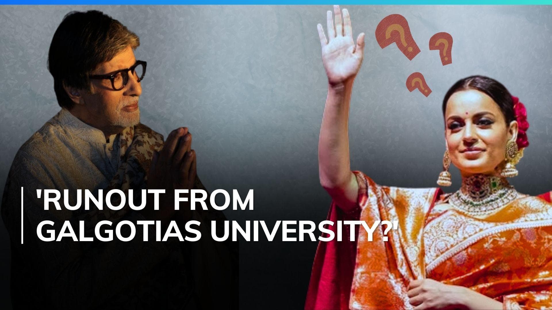 Kangana Ranaut compares herself to Amitabh Bachchan, leaving netizens in splits