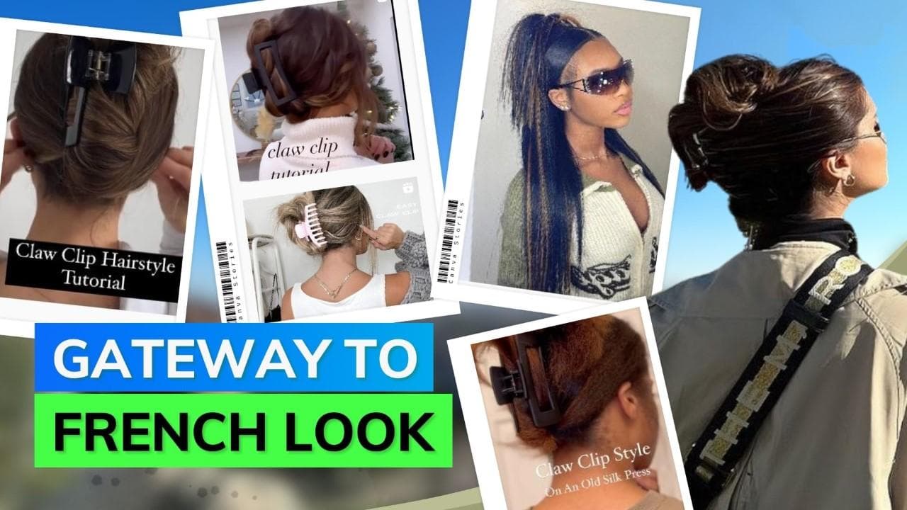 90s claw clips are gateway to French look! Here's how to style it