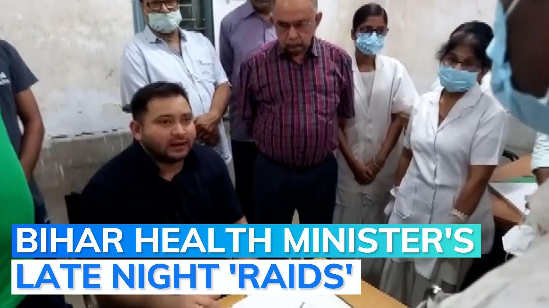 Patna: Tejashwi Yadav’s surprise visit in govt hospitals leave doctors in a daze