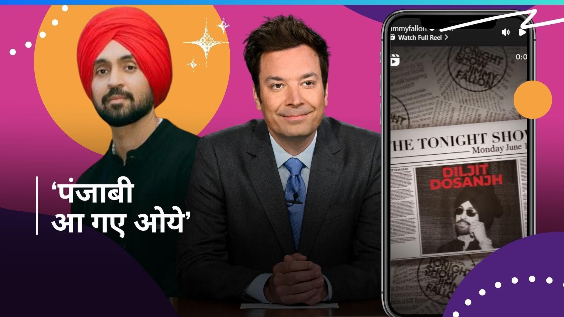Diljit Dosanjh ने पूरी की 'The Tonight Show' की शुटिंग, Jimmy Fallon को सिखाई पंजाबी; देखें Video