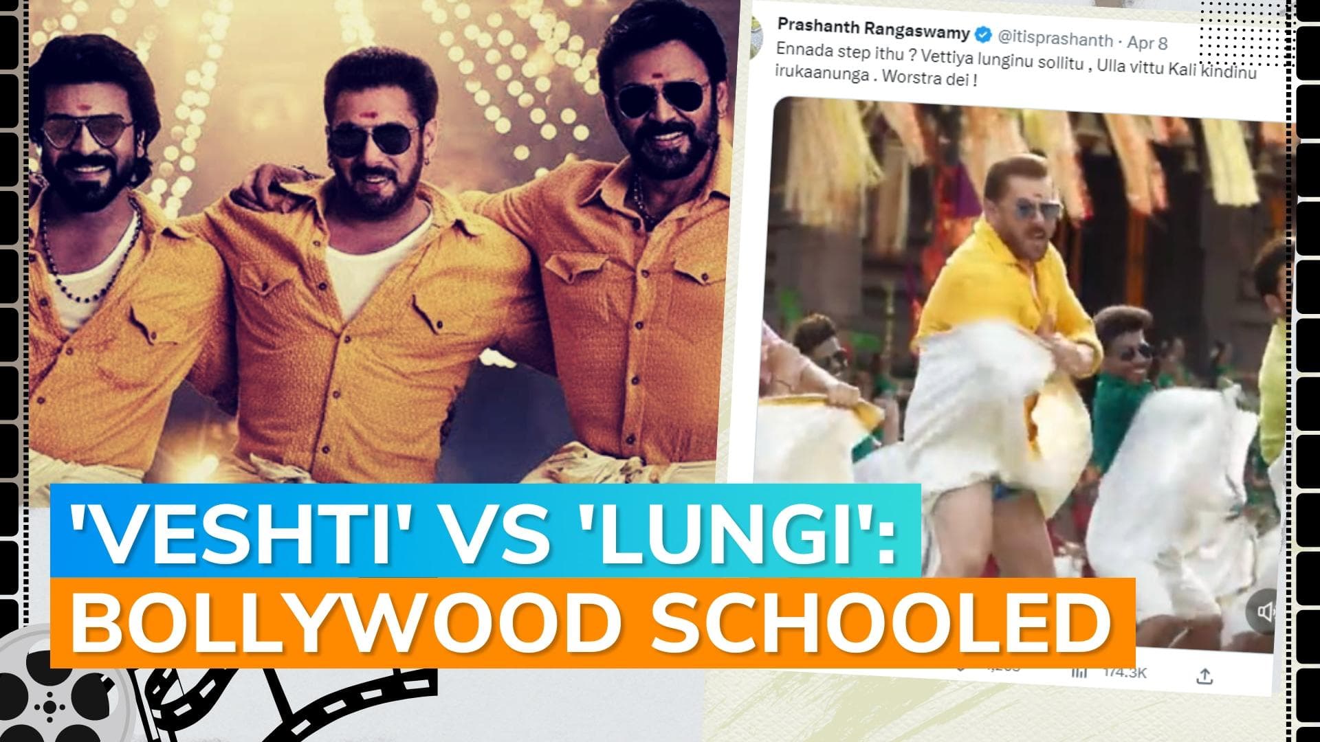 Netizens miffed with 'misuse' of veshti by Salman Khan in 'Yentamma'