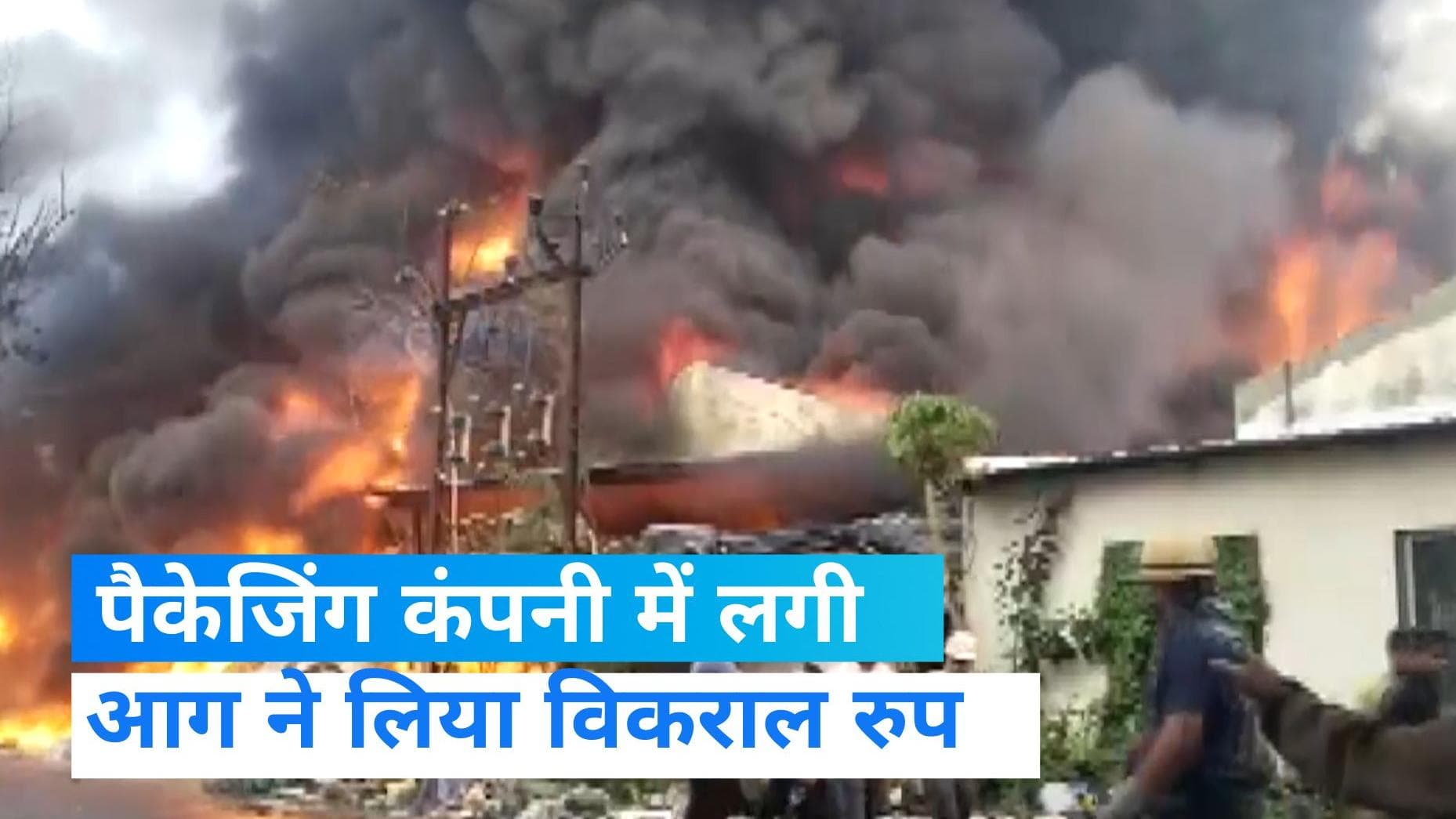 Gujarat के भरूच में पैकेजिंग कंपनी में लगी भीषण आग, वायरल हुआ हादसे का वीडियो 