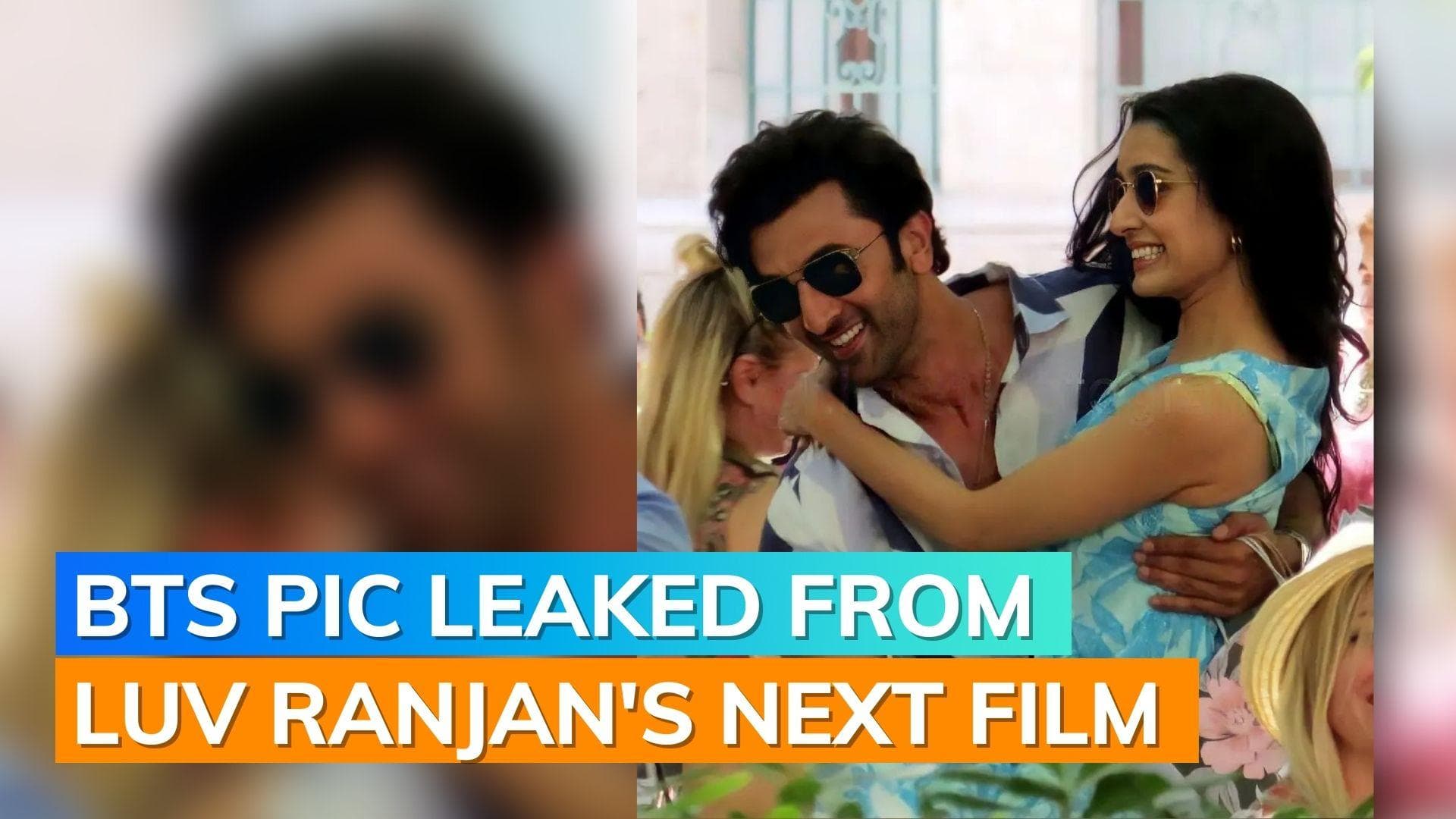 Ranbir Kapoor lifts Shraddha Kapoor in the new BTS pic from Luv Ranjan’s untitled film  