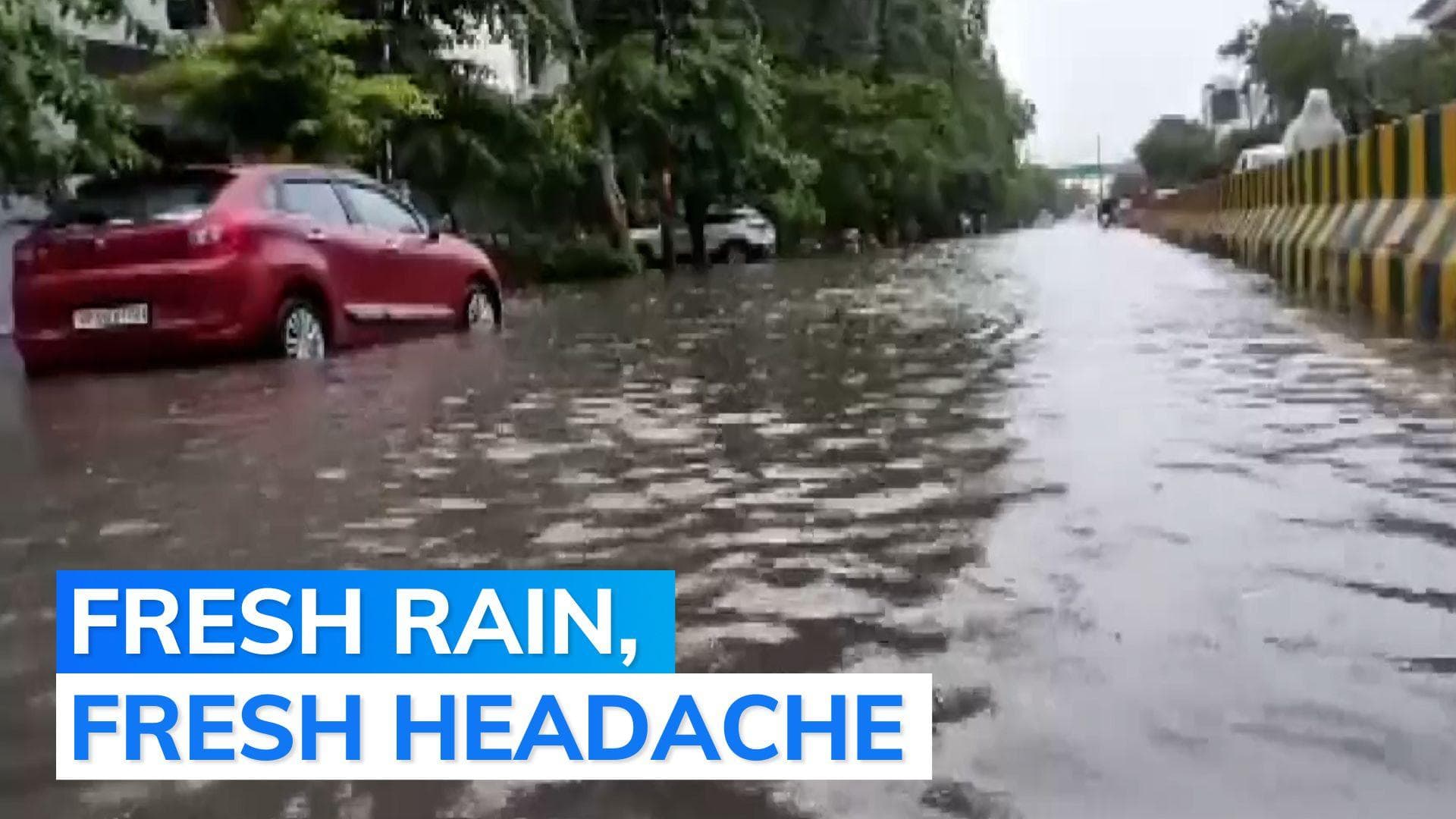 Delhi: Waterlogging in some areas after fresh spell of rain
