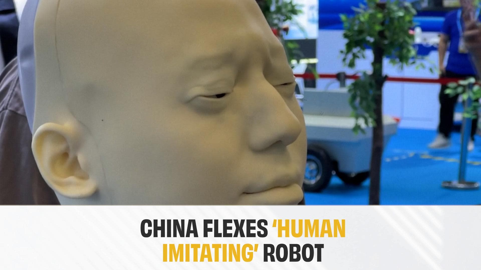 'Human mimicking' robot stuns crowd at China International Fair