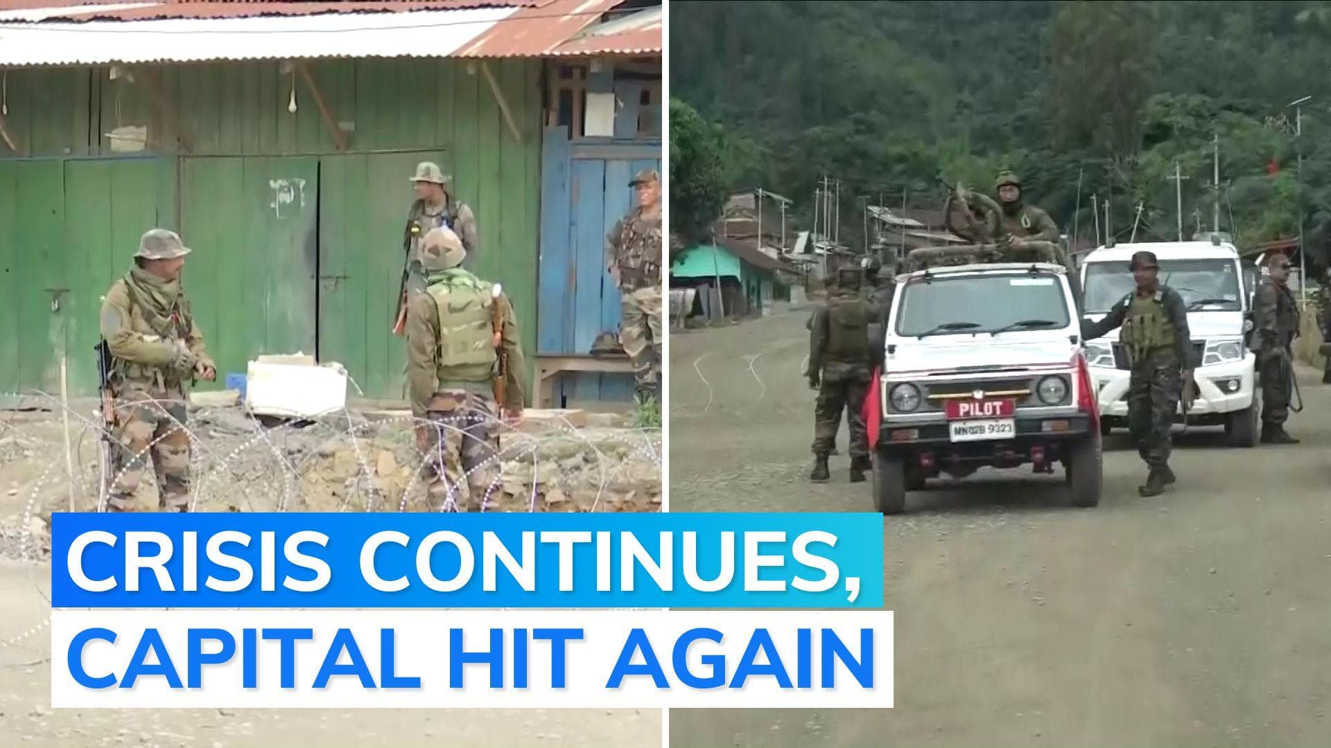 Fresh violence in Manipur's capital Imphal, 2 houses torched