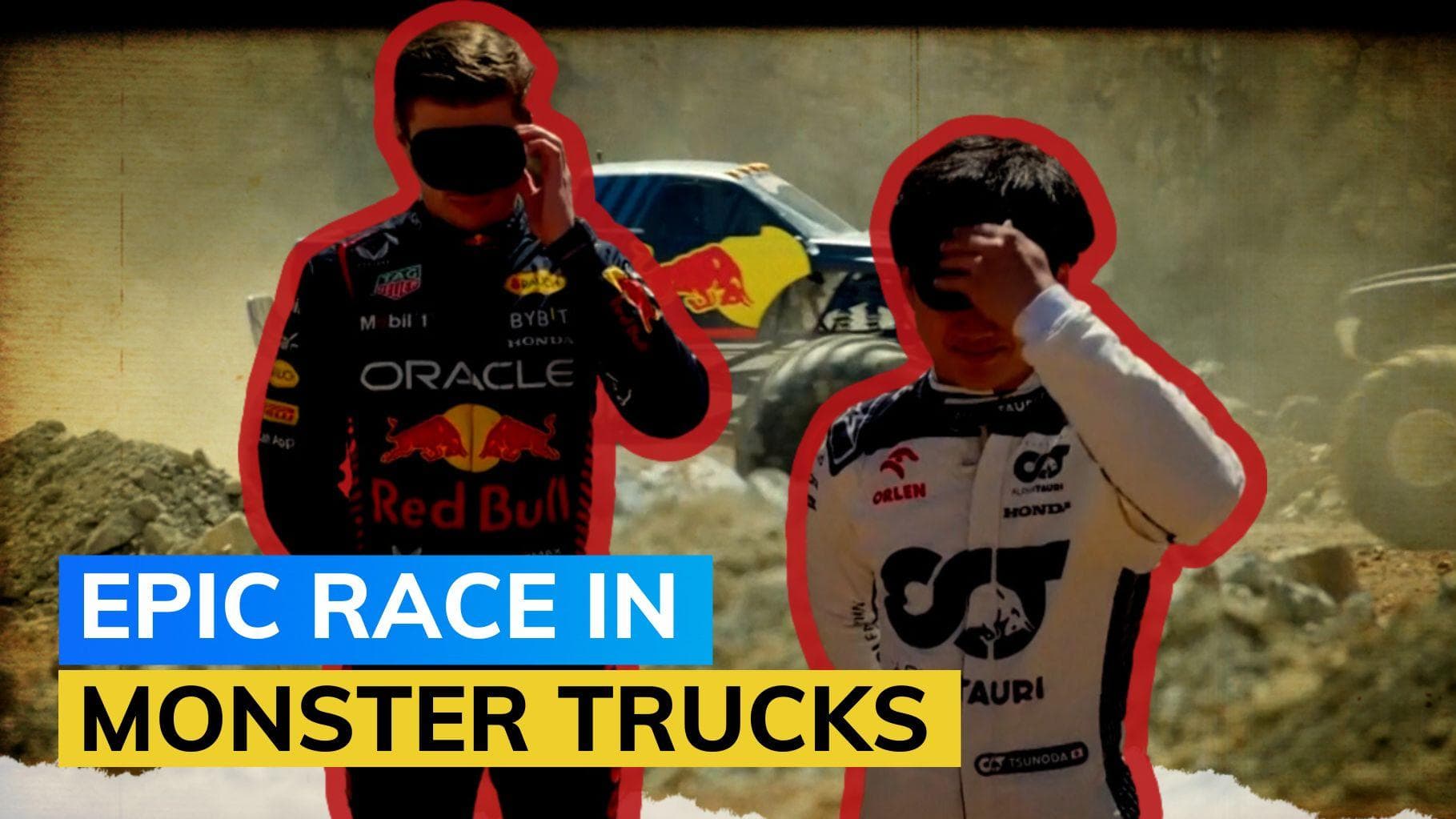 Watch: F1 Champion Max Verstappen loses Mega Trucks race to Yuki Tsunoda 