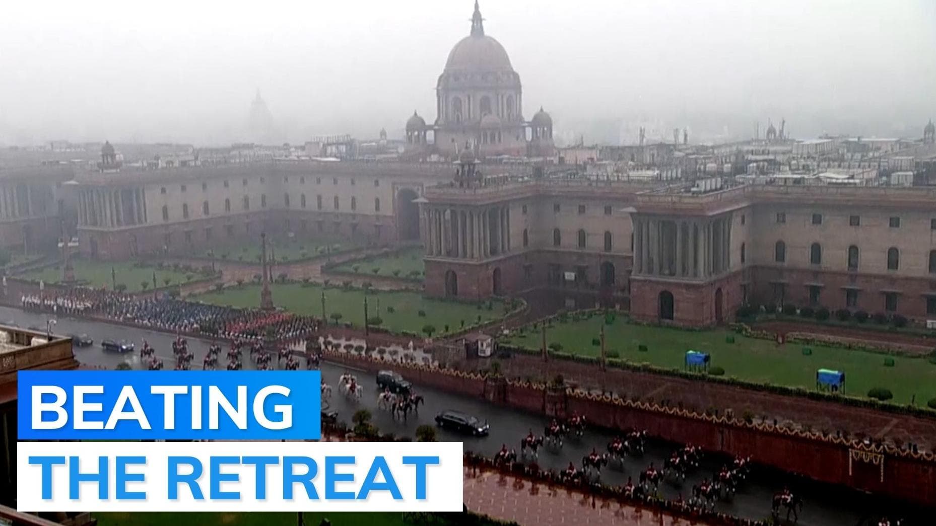 Watch: classical ragas by military bands at Beating The Retreat ceremony 